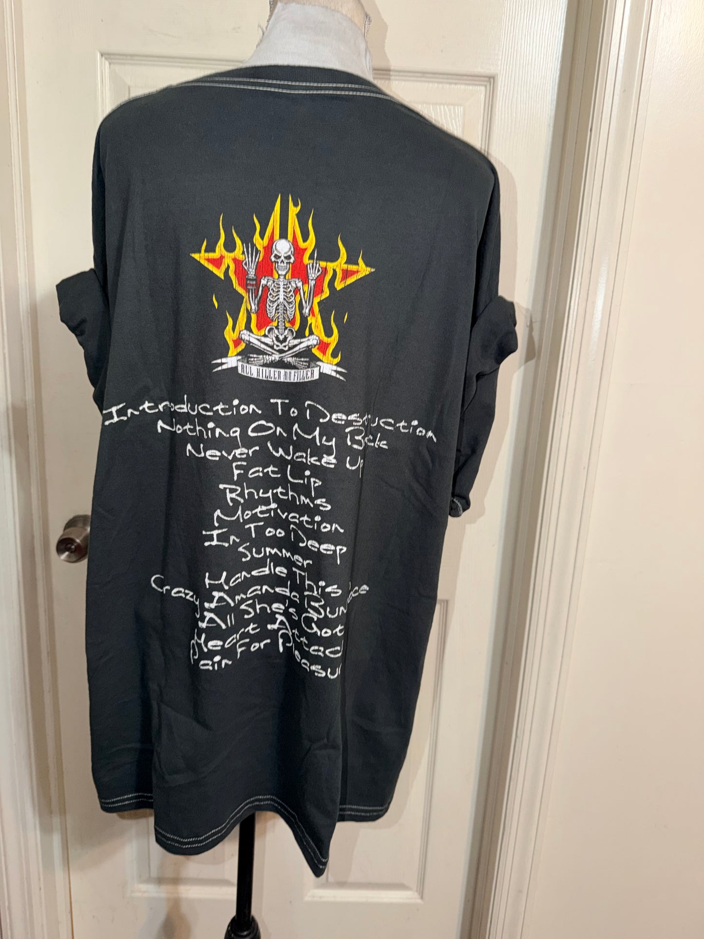 Sum 41 Double Sided Oversized Distressed Tee