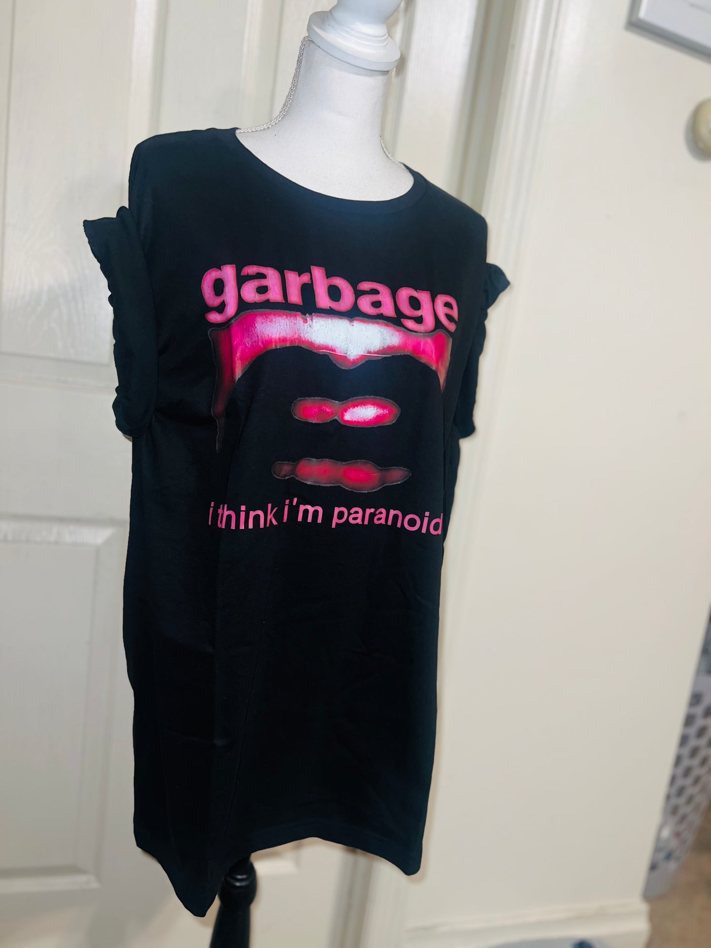 Garbage Oversized Distressed Tee