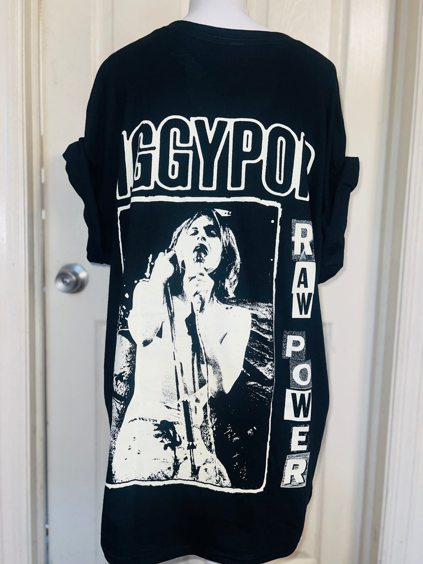 Iggy Pop Double Sided Oversized Distressed Tee