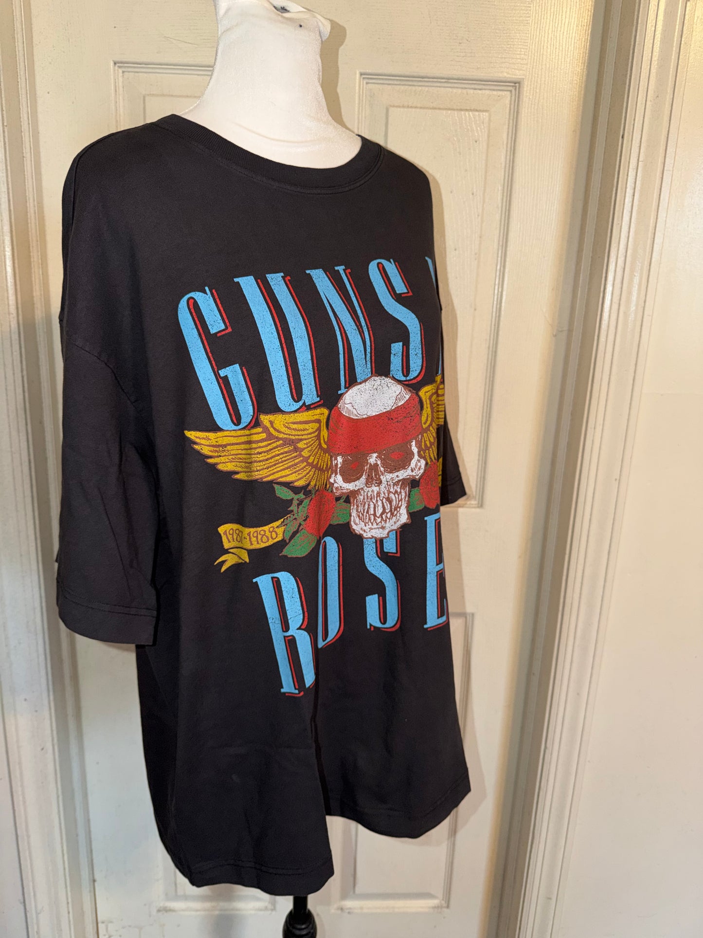 Guns N’ Roses Double Sided Oversized Distressed Tee
