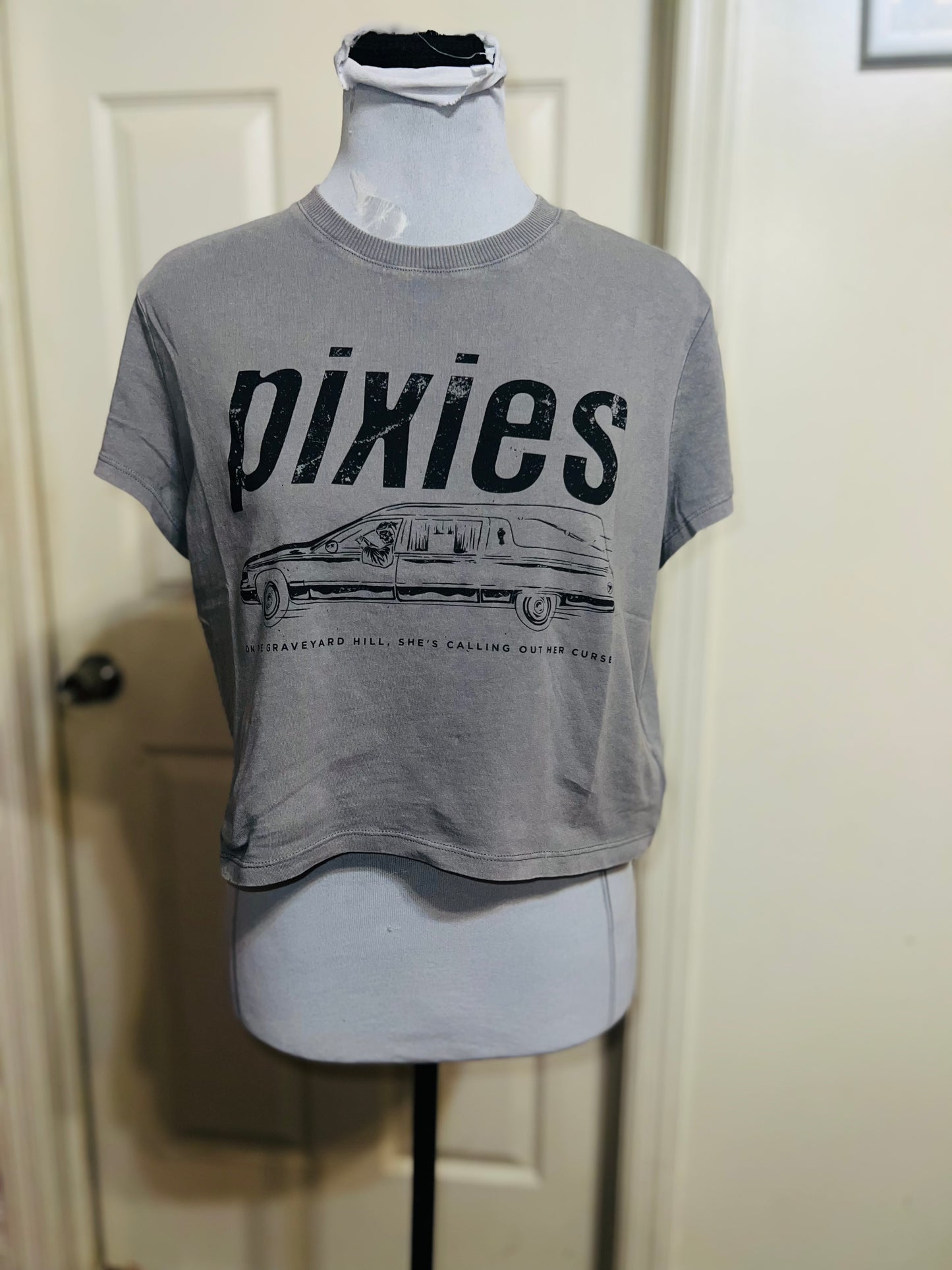 Pixies Distressed Baby Tee