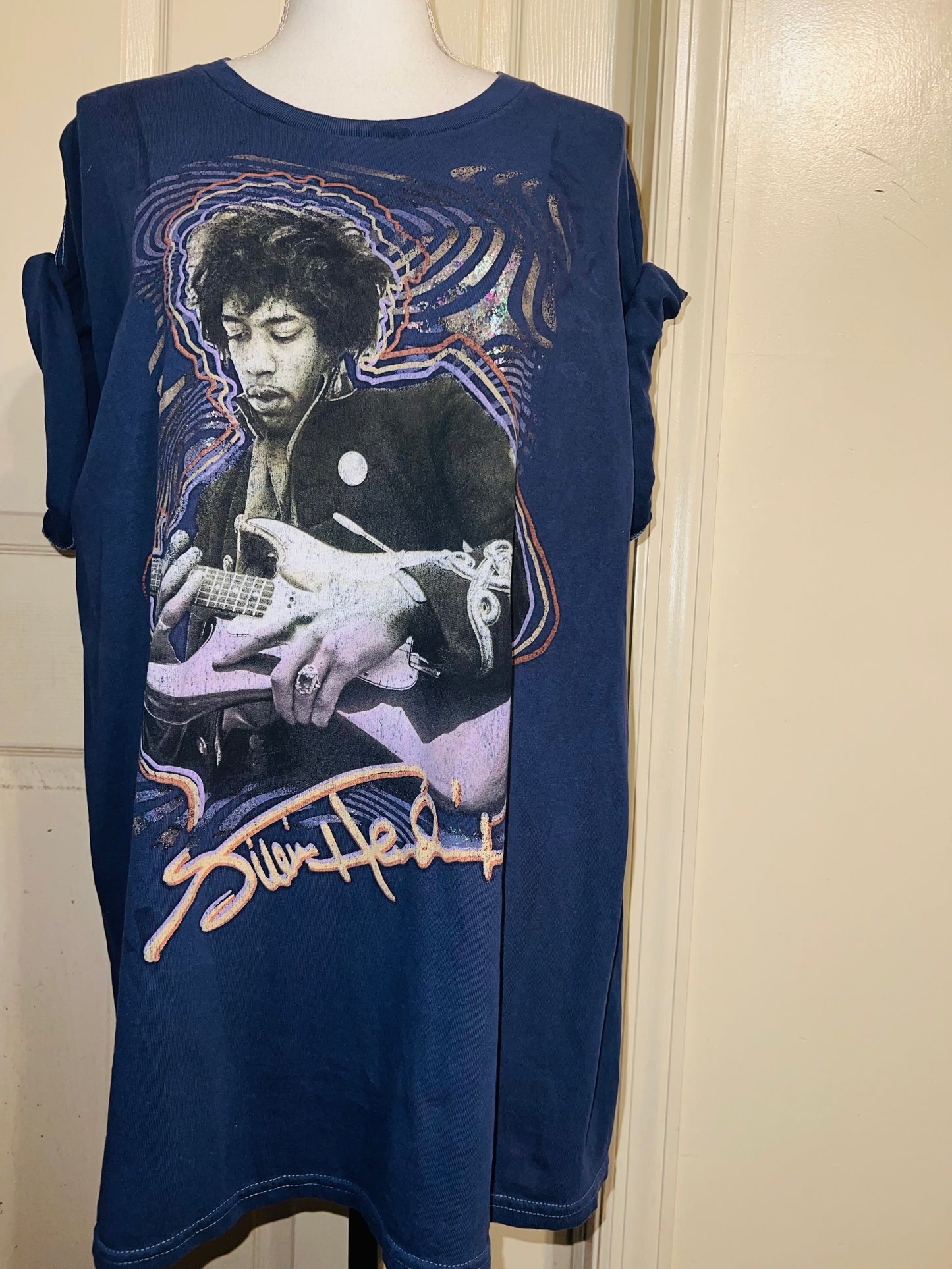 Jimi Hendrix Oversized Distressed Tee