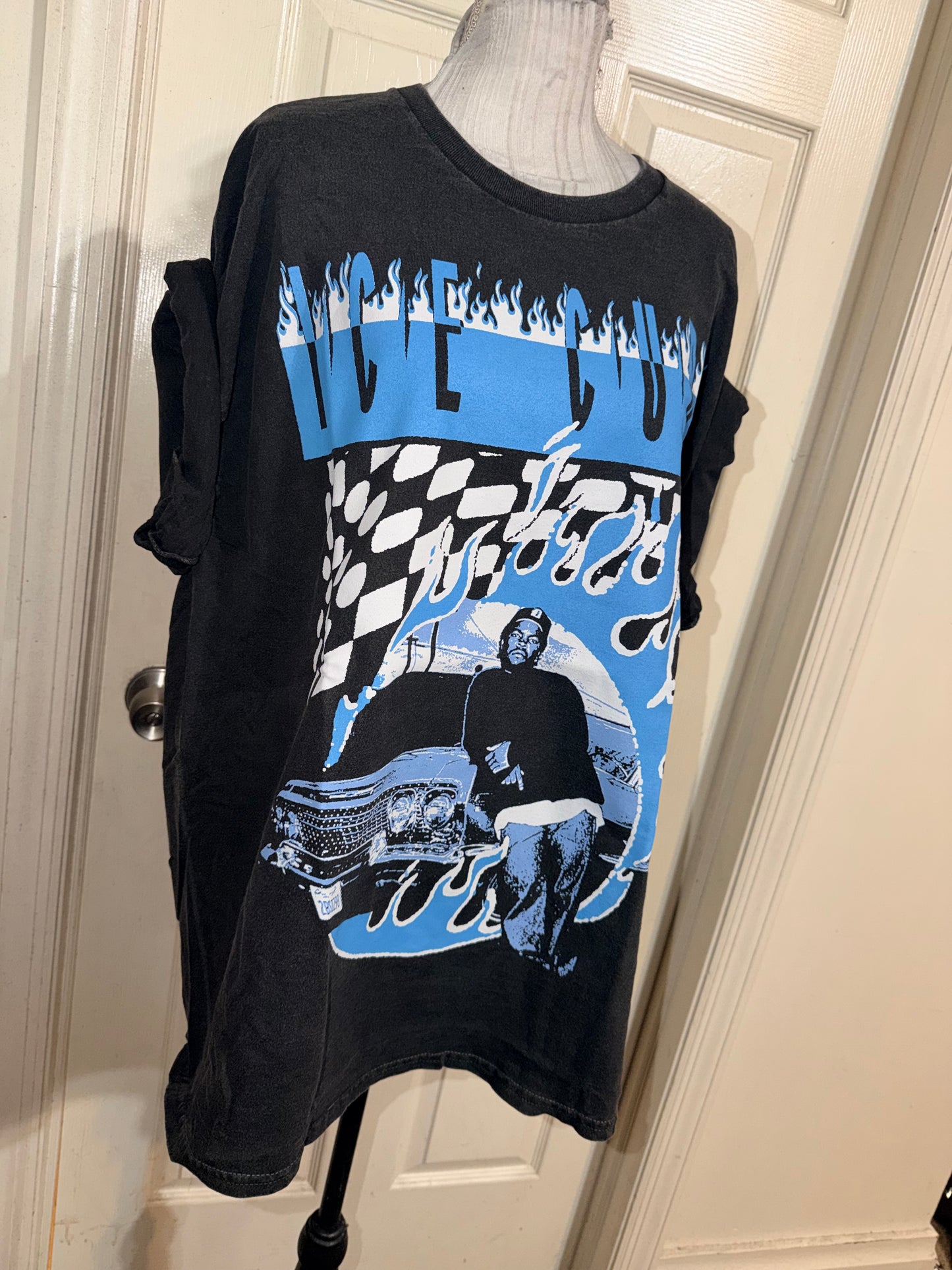 Ice Cube Double Sided Oversized Distressed Tee