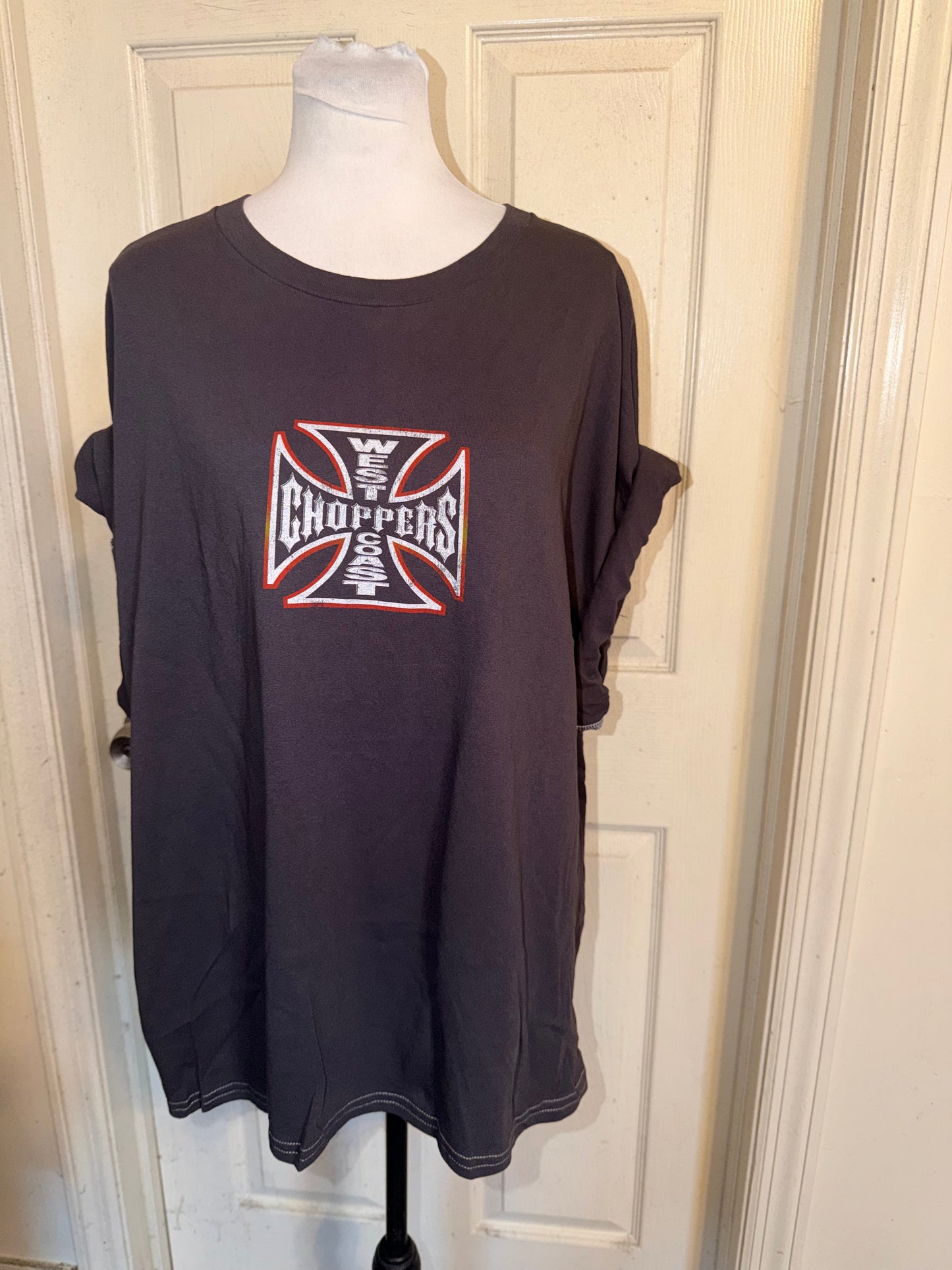 West Coast Choppers Double Sided Oversized Distressed Tre