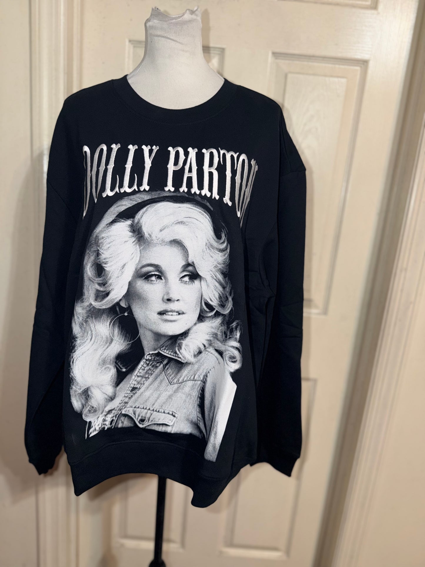Dolly Parton Oversized Distressed Sweatshirt