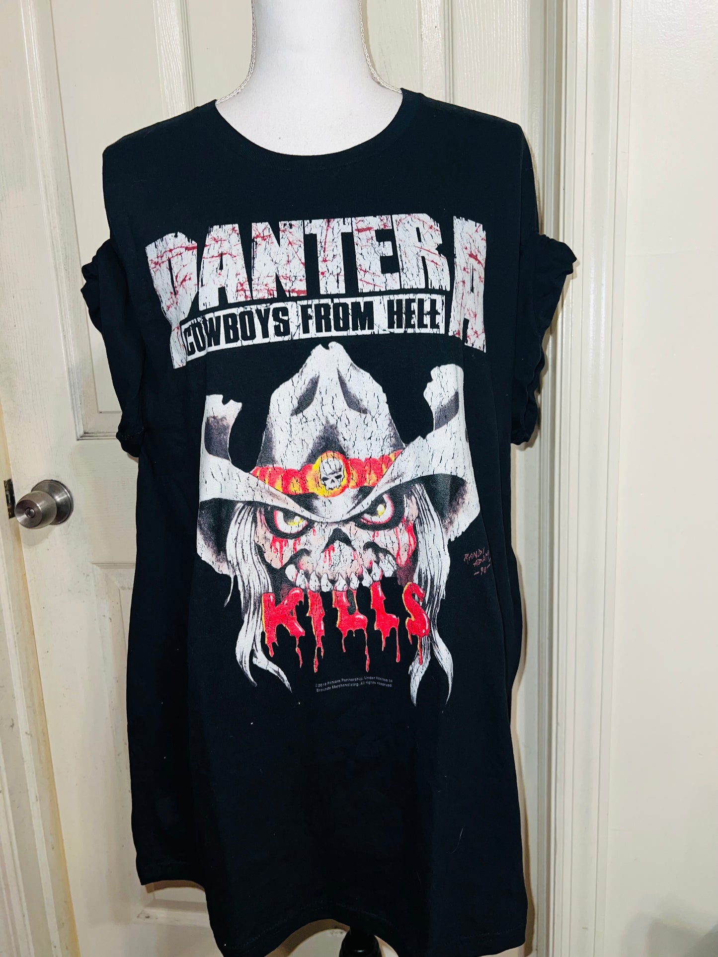 Pantera Oversized Distressed T-Shirt