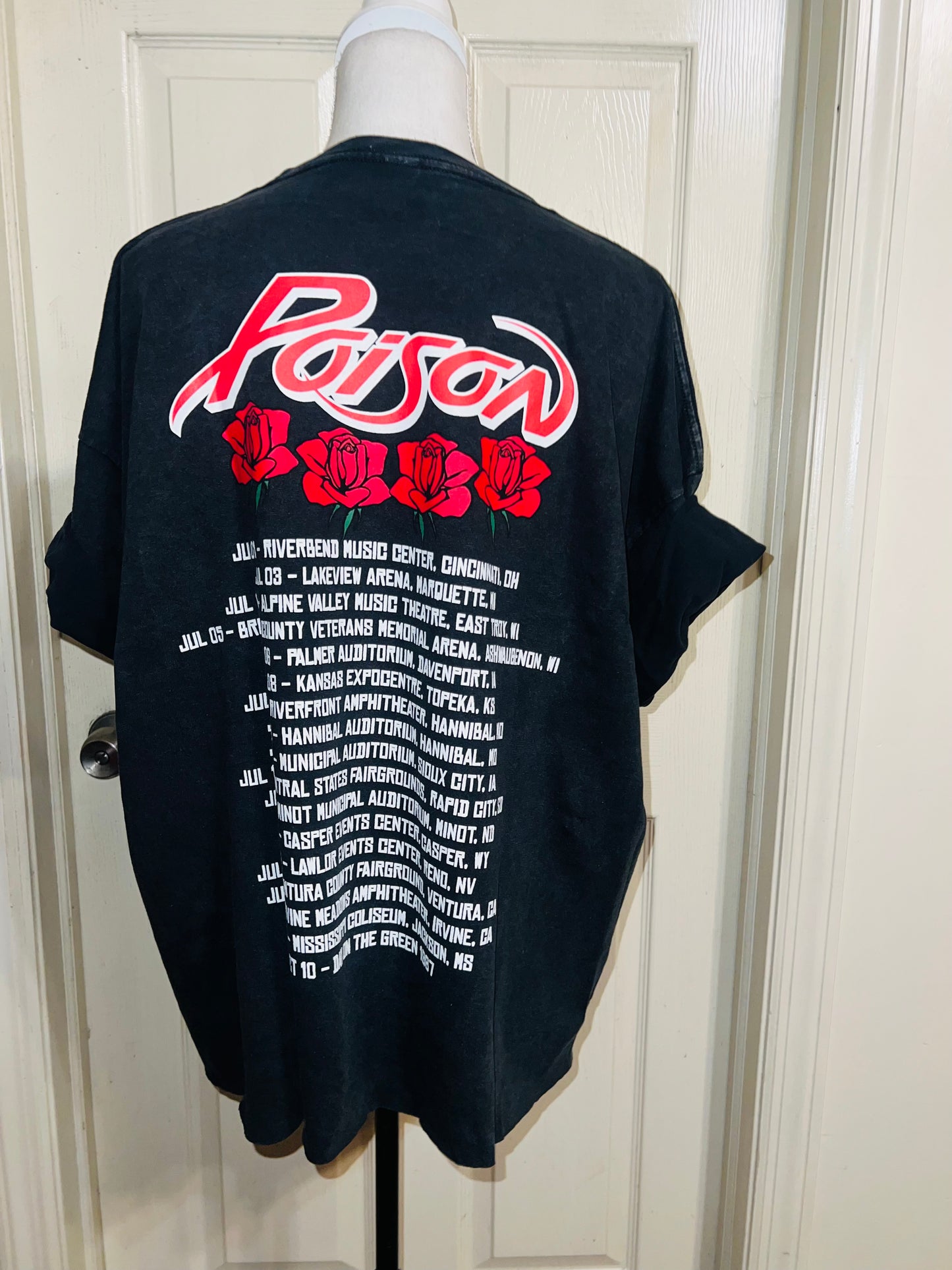 Poison Double Sided Oversized Distressed Tee