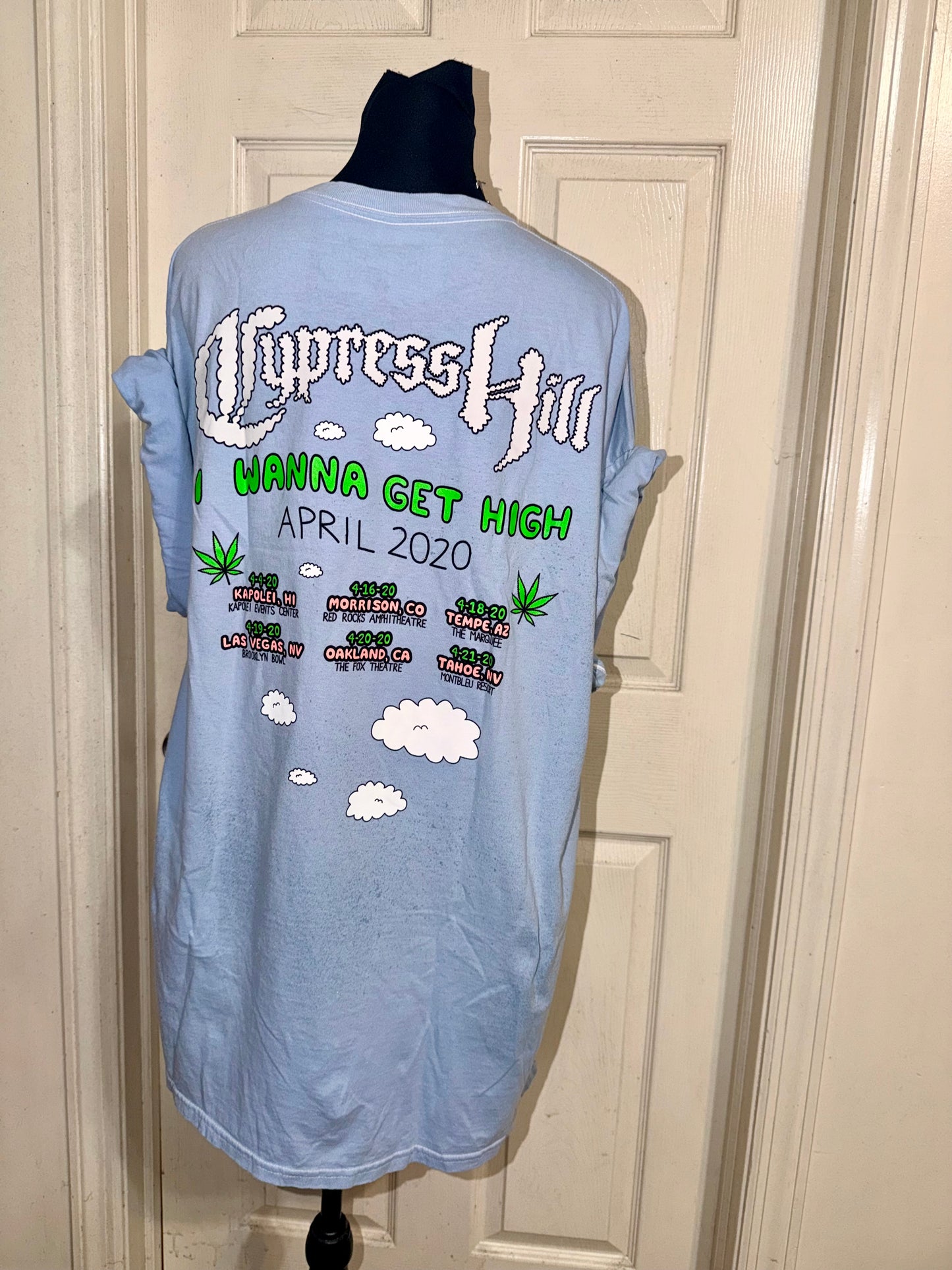 Cypress Hill Double Sided Oversized Distressed Tee