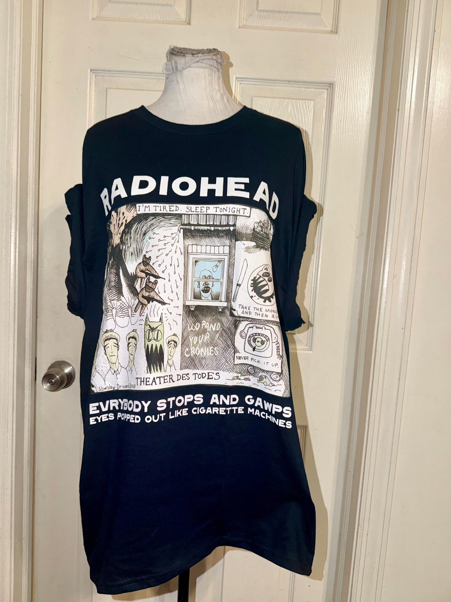 Radiohead Oversized Distressed Tee (Copy)