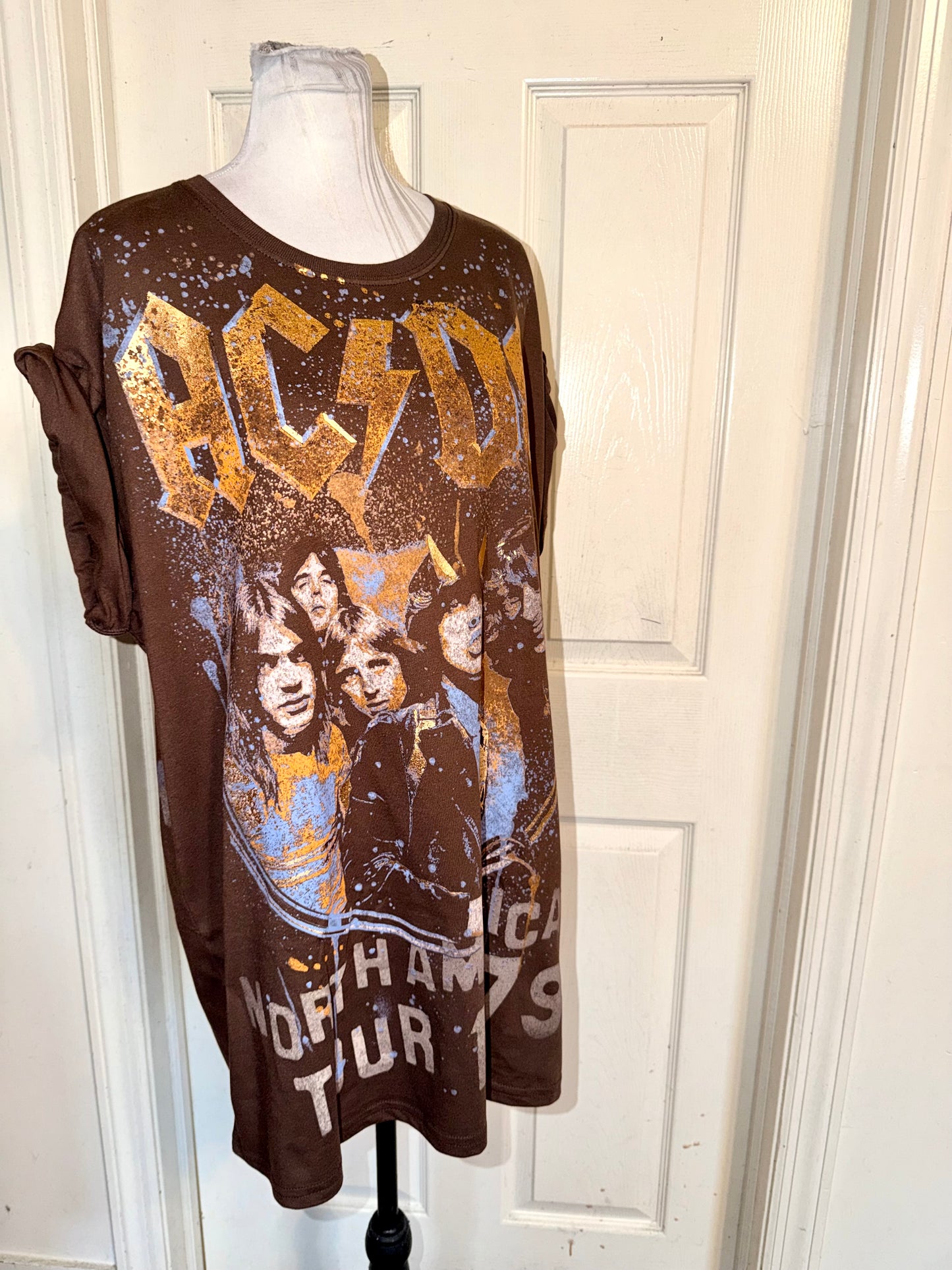 AC/DC Double Sides Oversized Tee