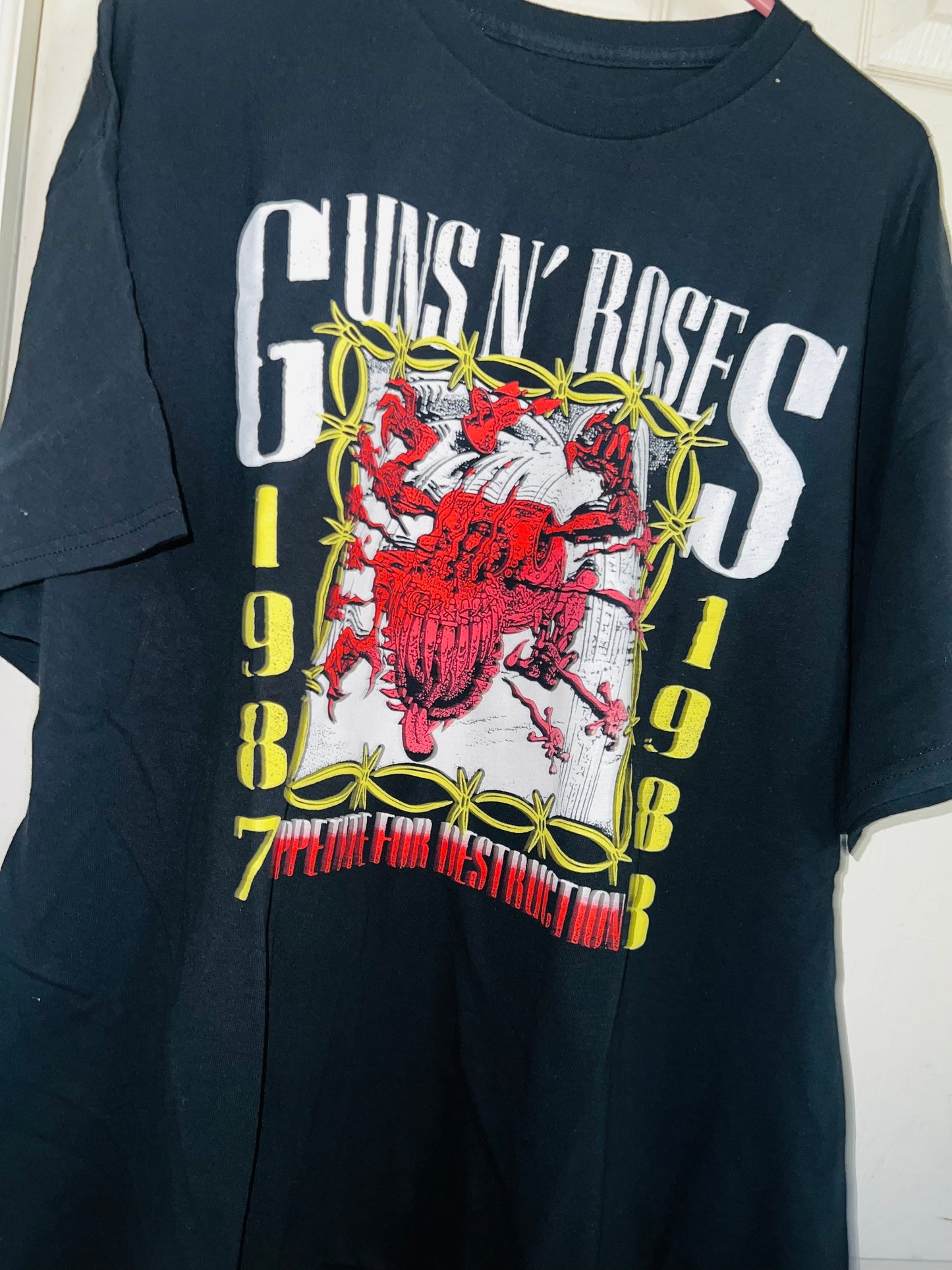 Guns n Roses Double Sided Distressed Tee 87-88