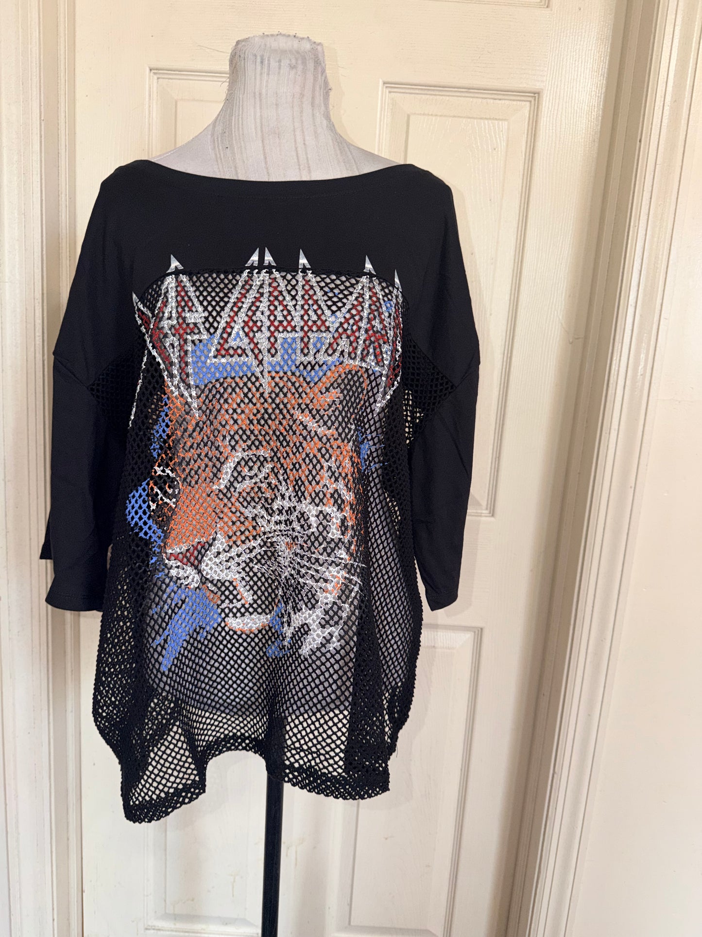 Def Leppard Oversized Jersey Tee