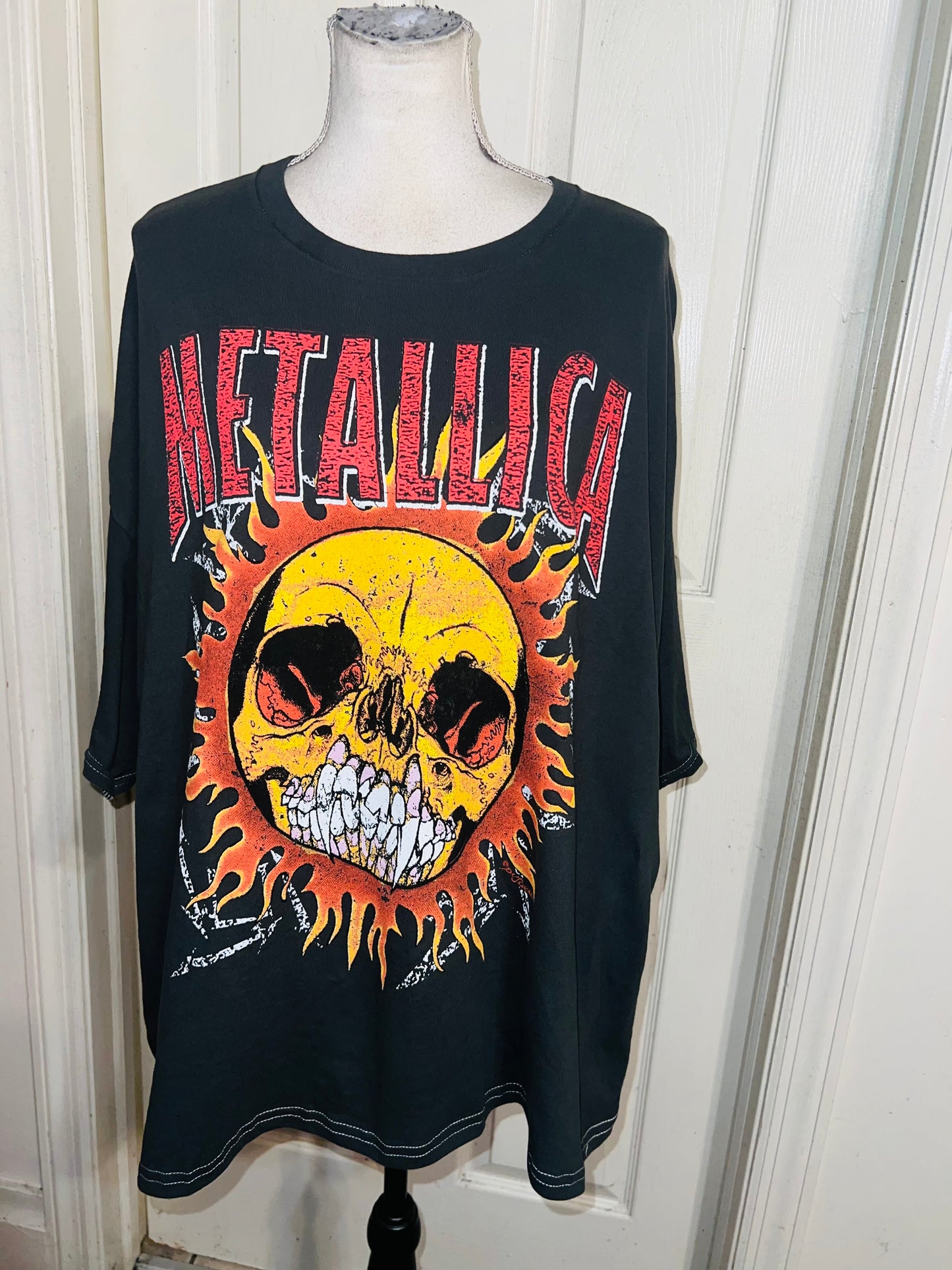 Metallica Double Sided Oversized Distressed Tee