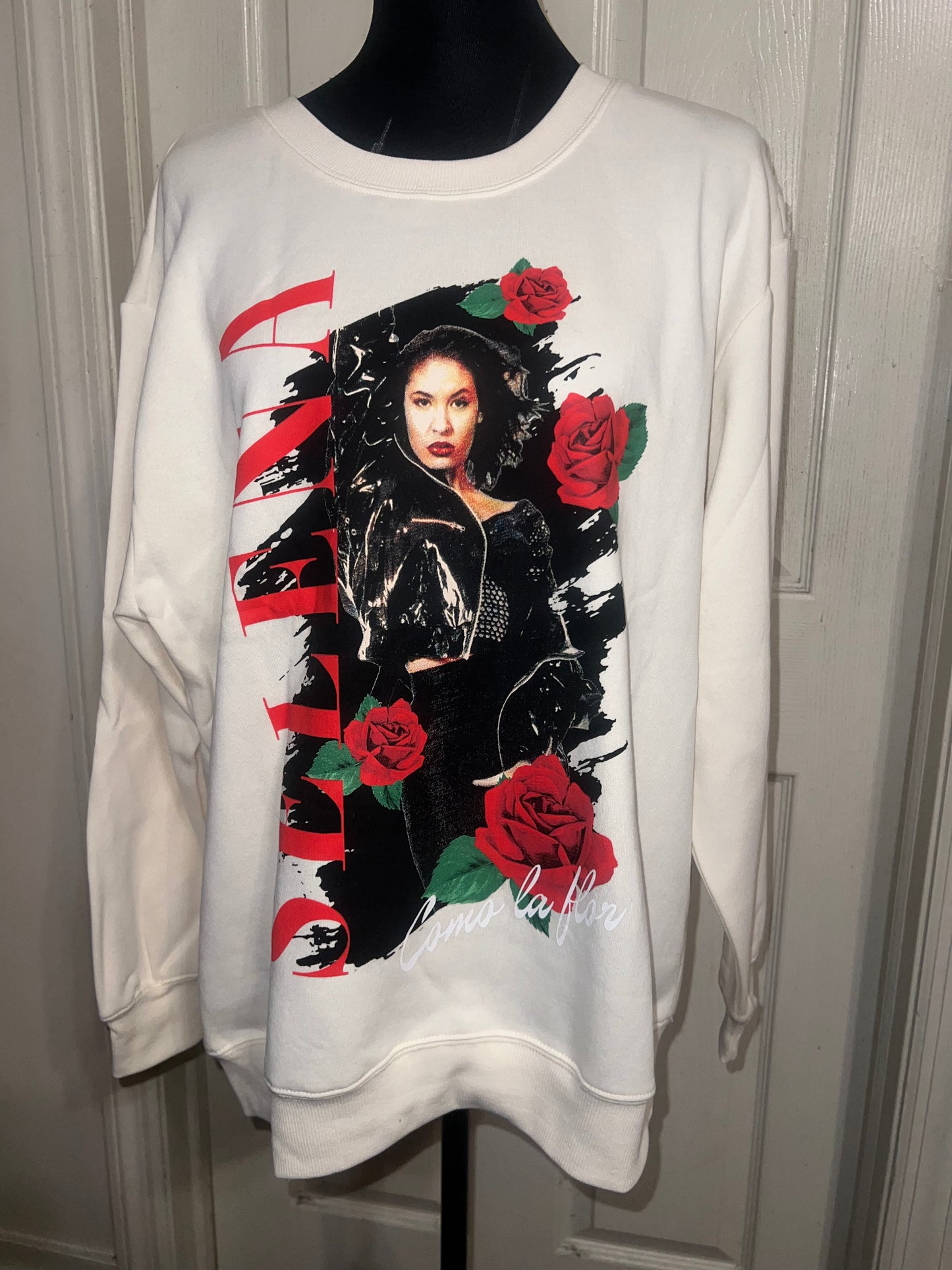 Selena Oversized Distressed Sweatshirt