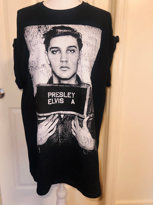 Elvis Oversized Distressed Tee