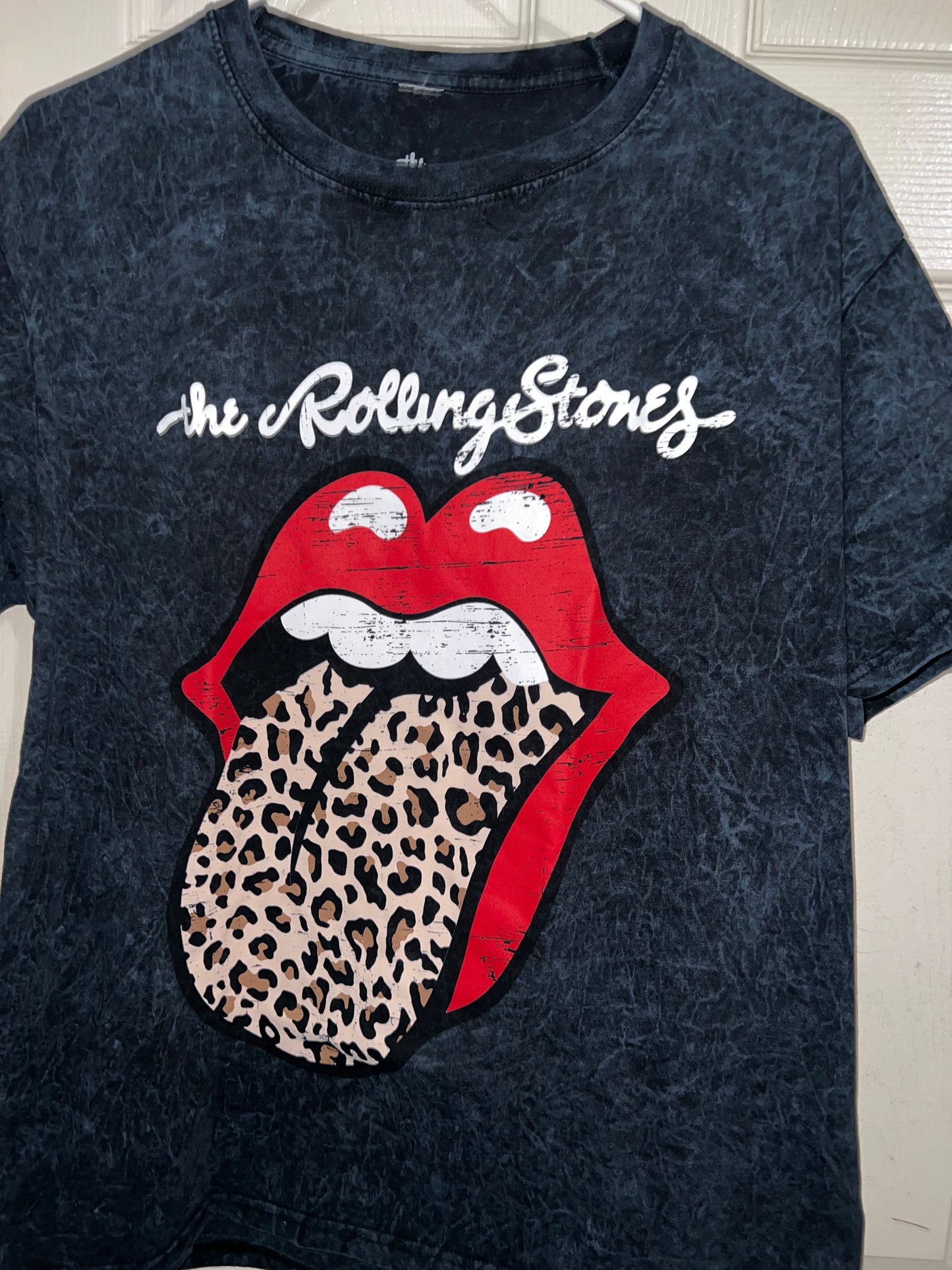 The Rolling Stones Cheetah Oversized Distressed Tee