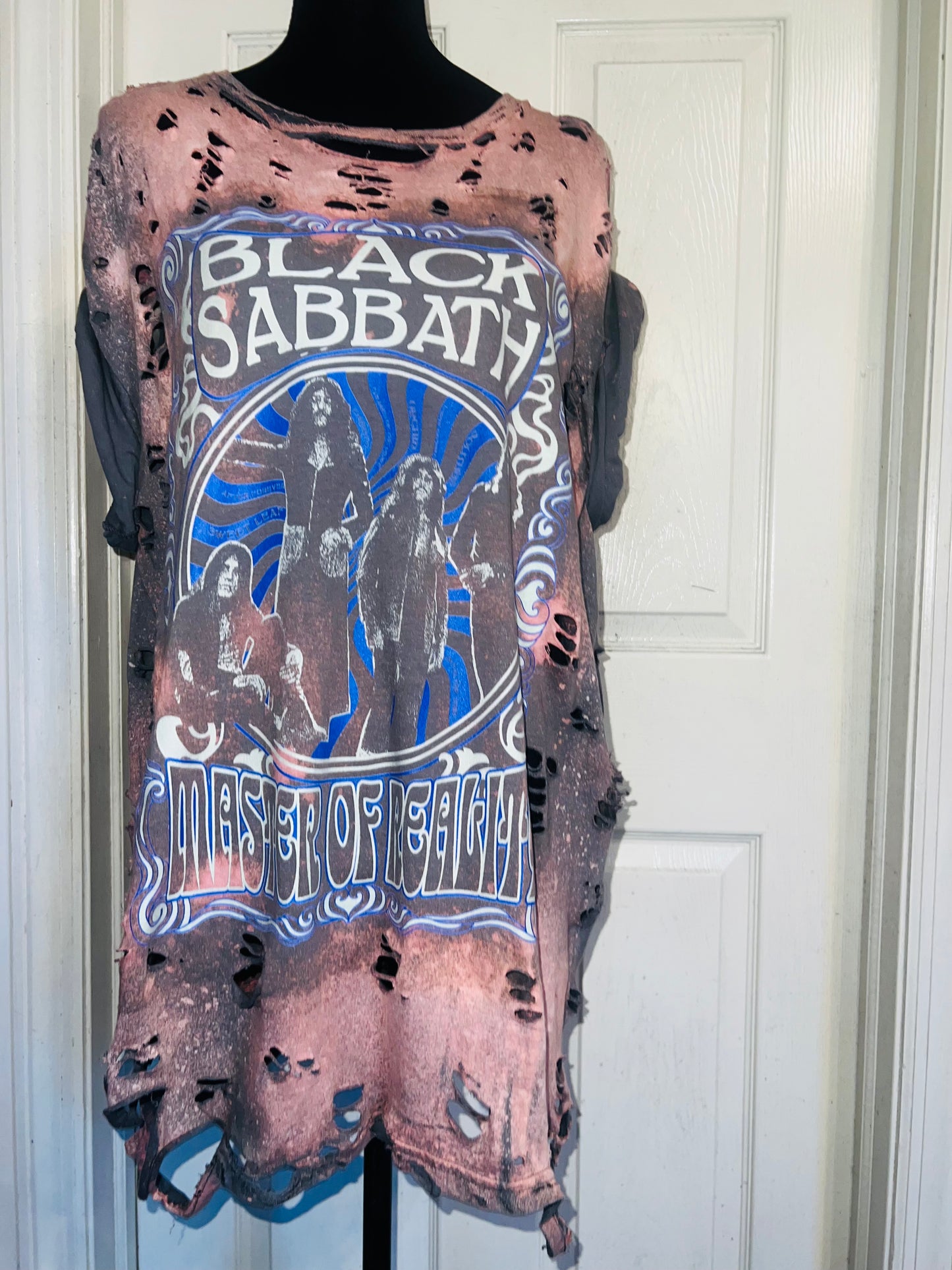 Black Sabbath Oversized Distressed Tee