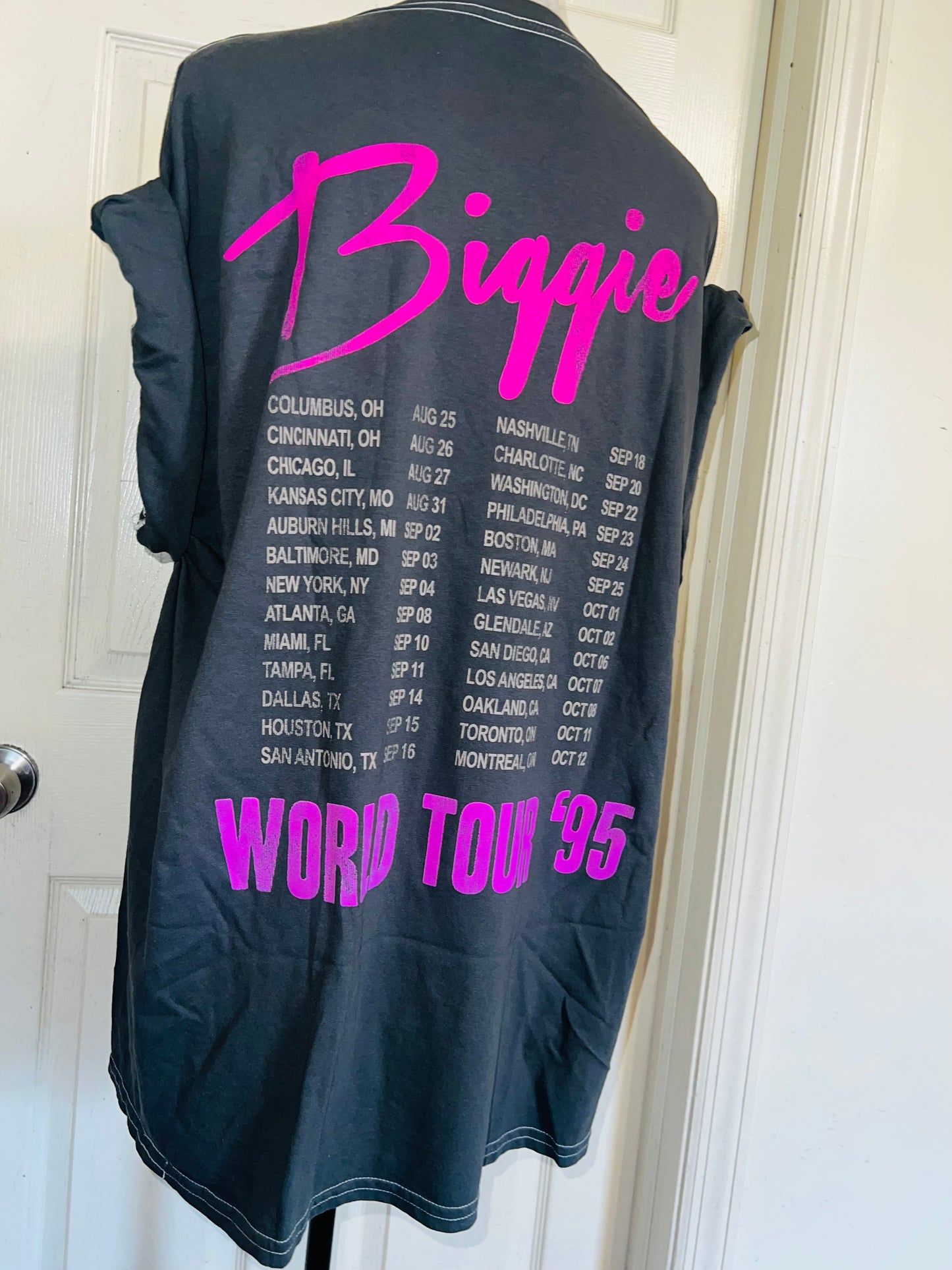 Biggie Smalls Double Sided Oversized Distressed Tee