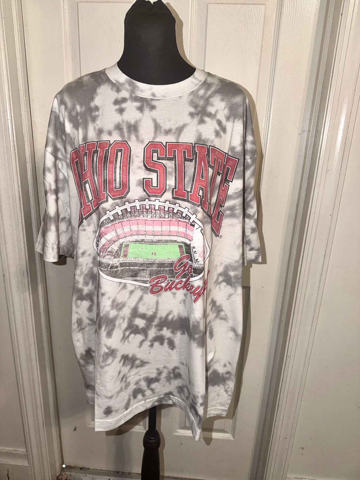 Ohio State Oversized Distressed Tee