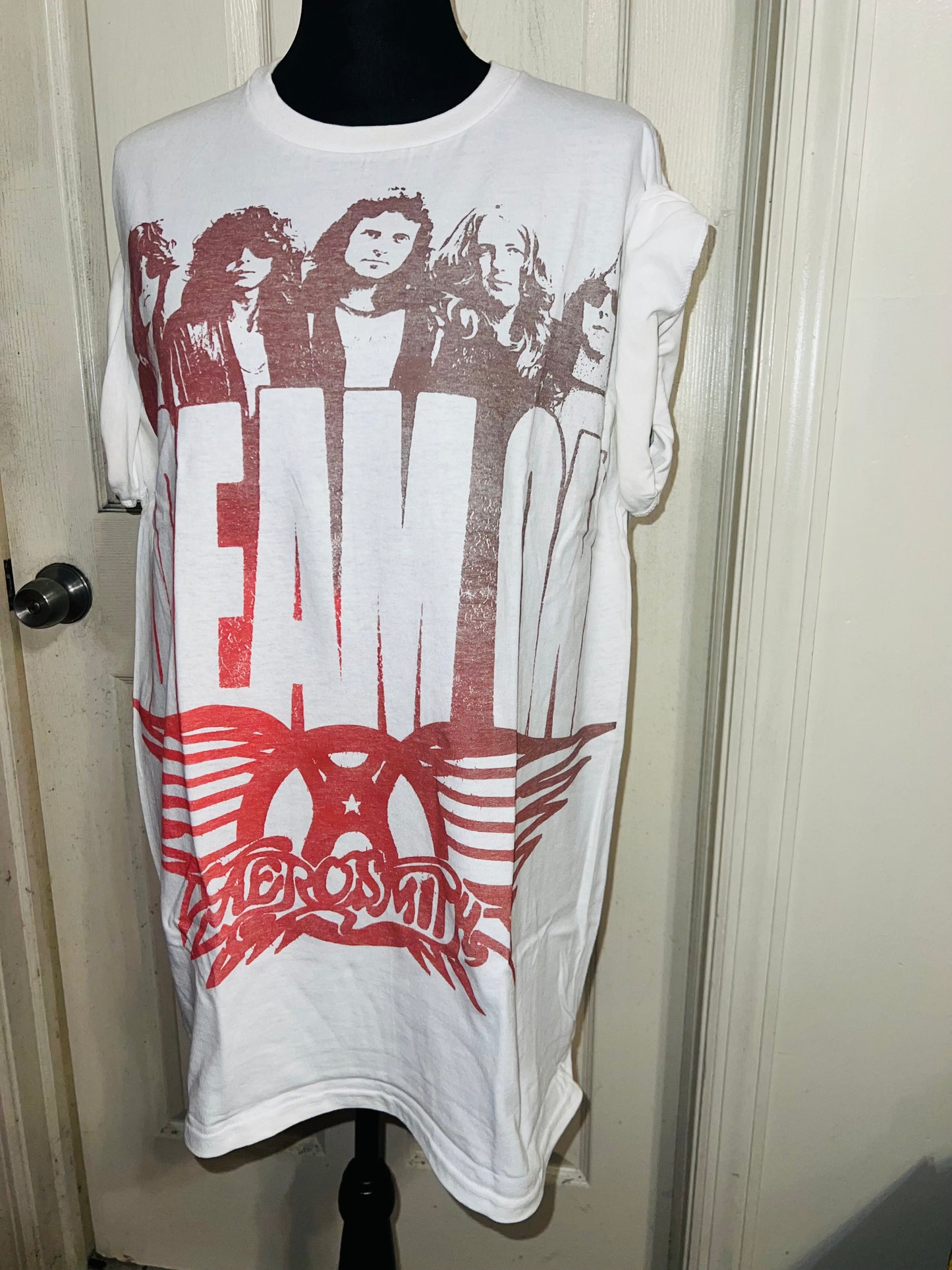 Aerosmith Dream On Oversized Distressed Tee