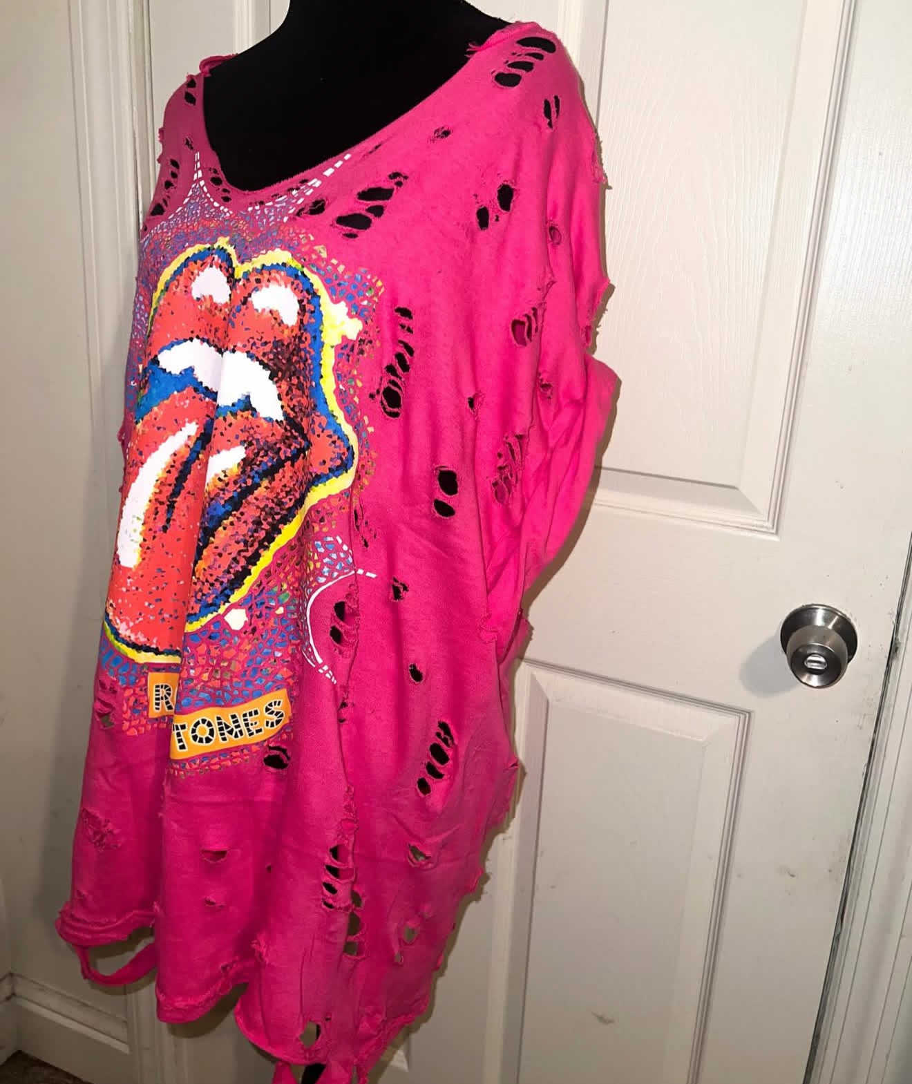 The Rolling Stones Oversized Distressed Tee