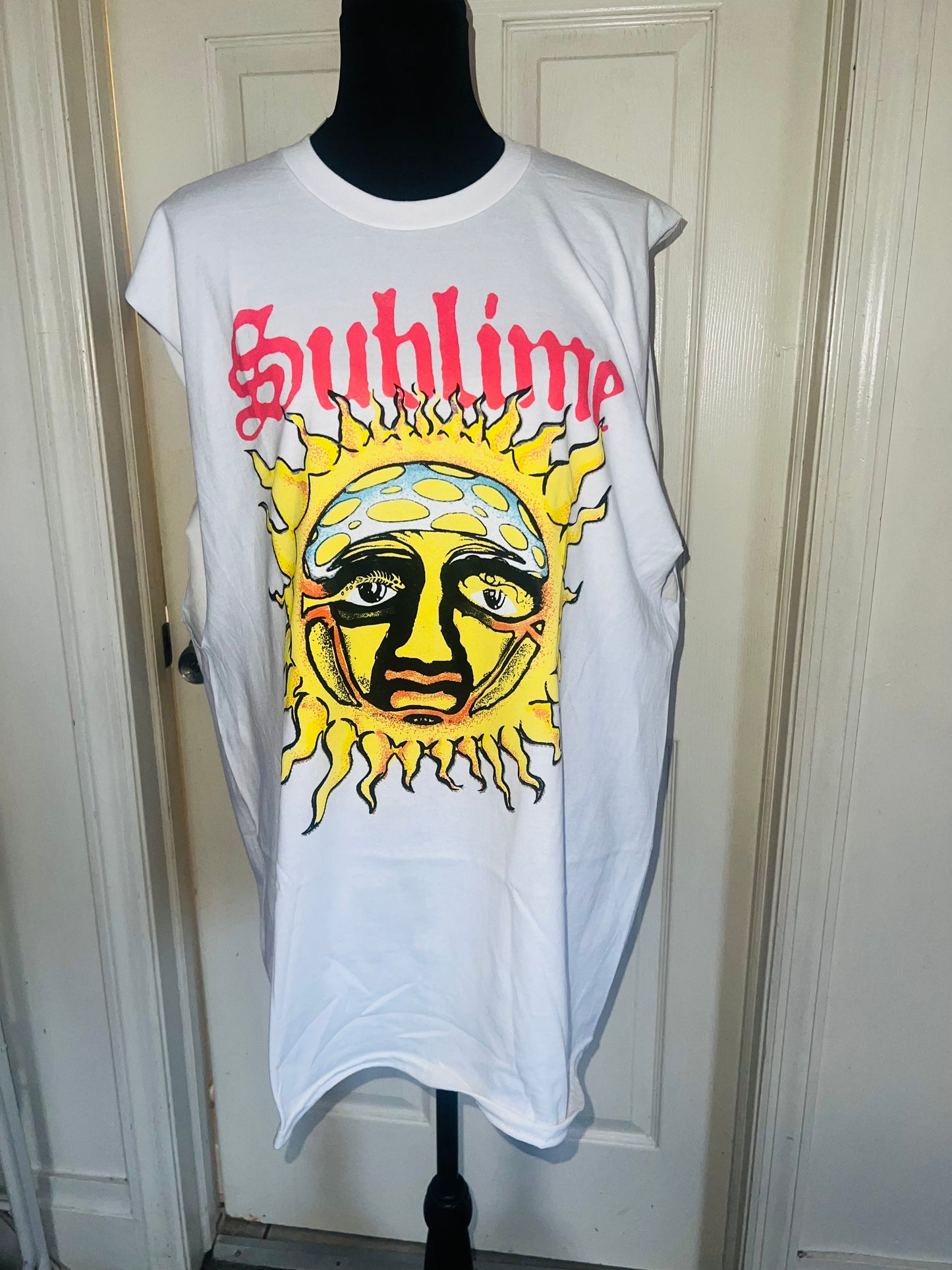 Sublime Double Sided Oversized Distressed Tank