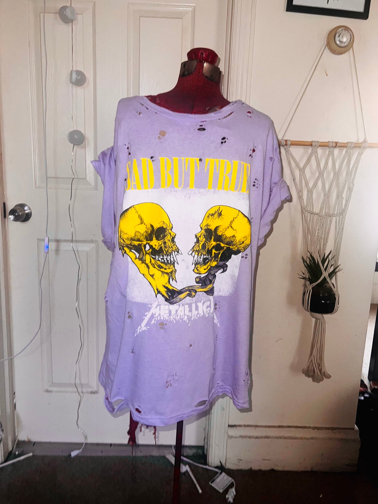 Metallica Oversized Distressed Tee