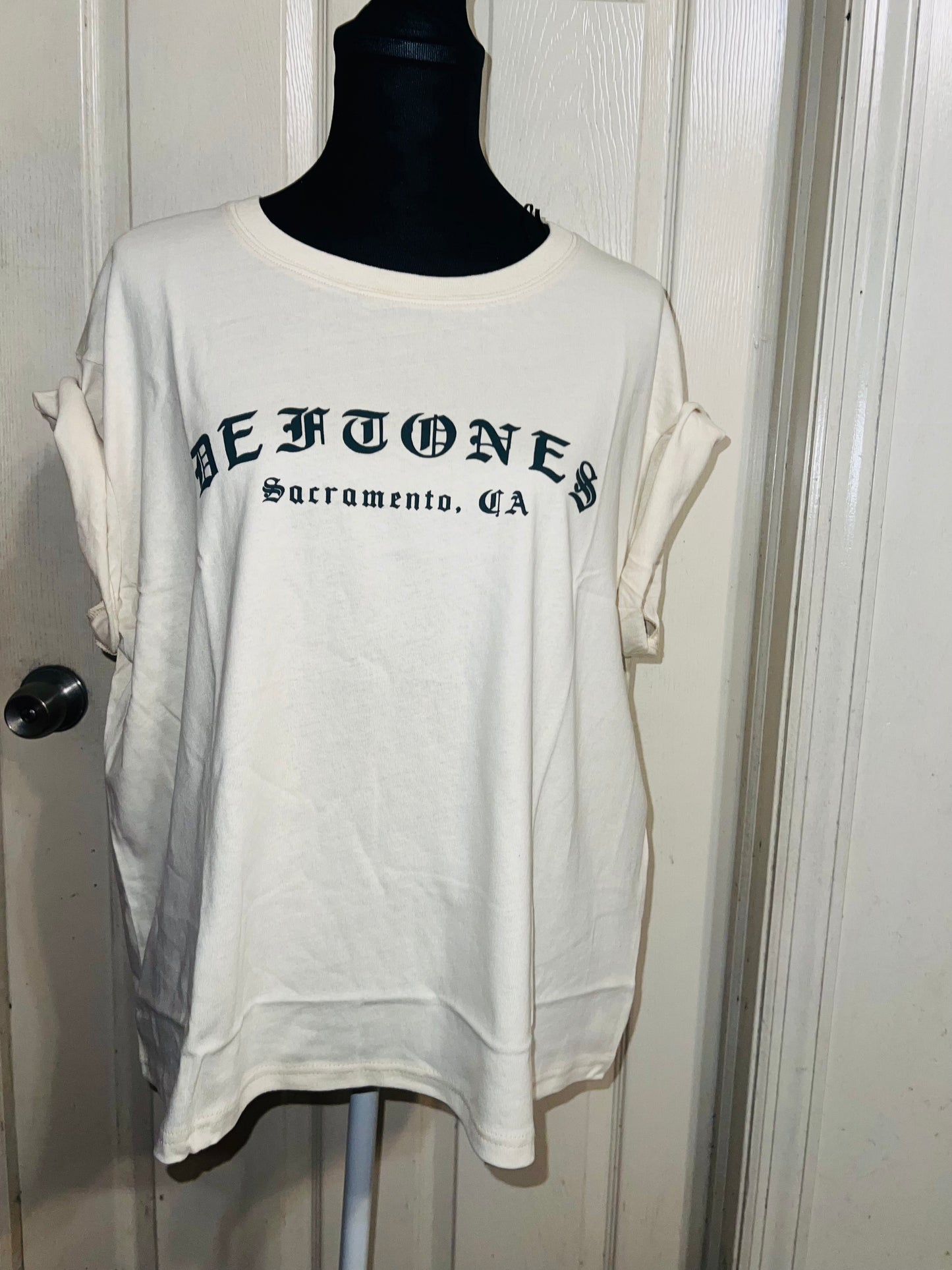 Deftones Oversized Distressed Tee