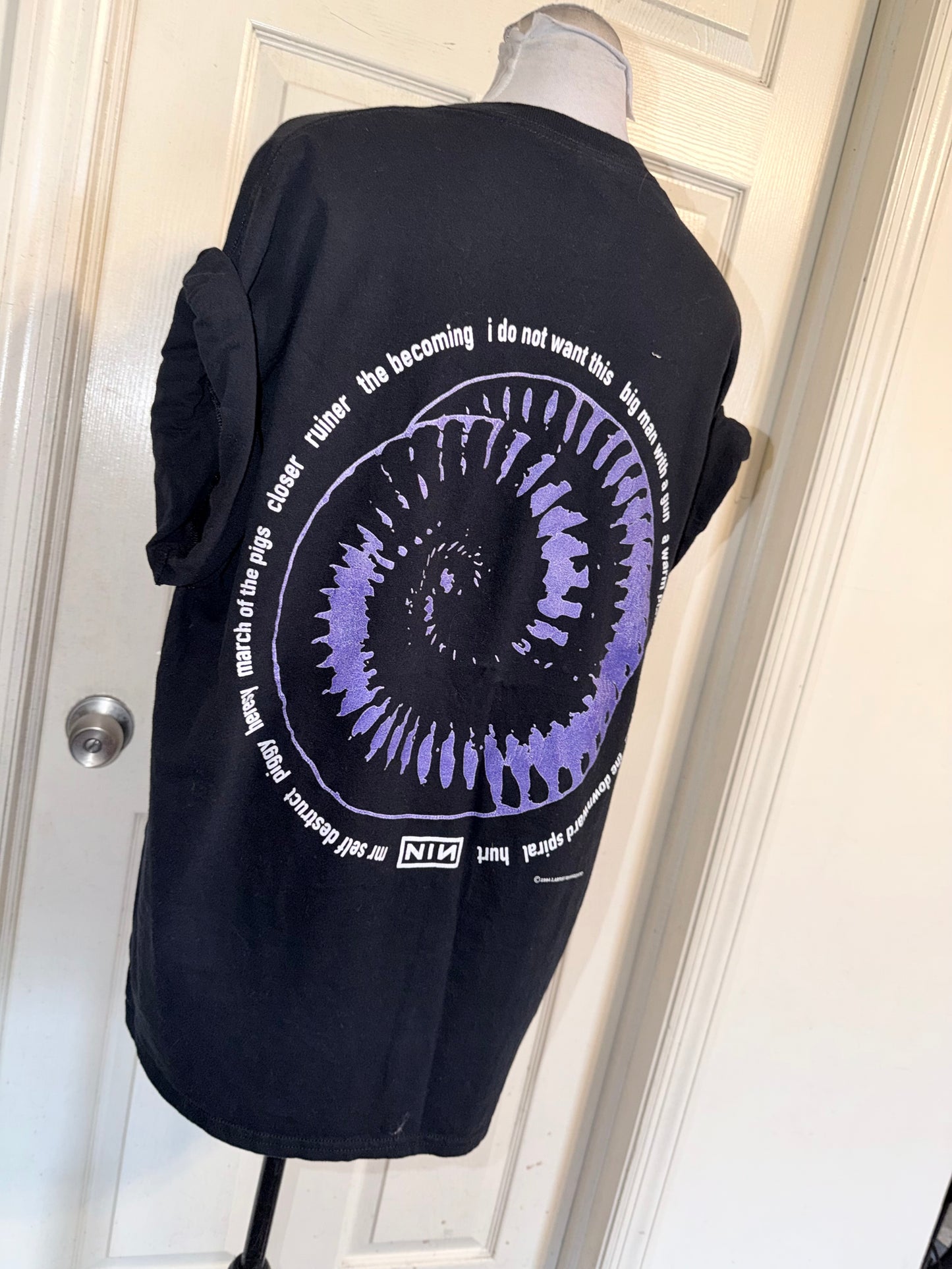 Nine Inch Nails Double Sided Oversized Distressed Tee