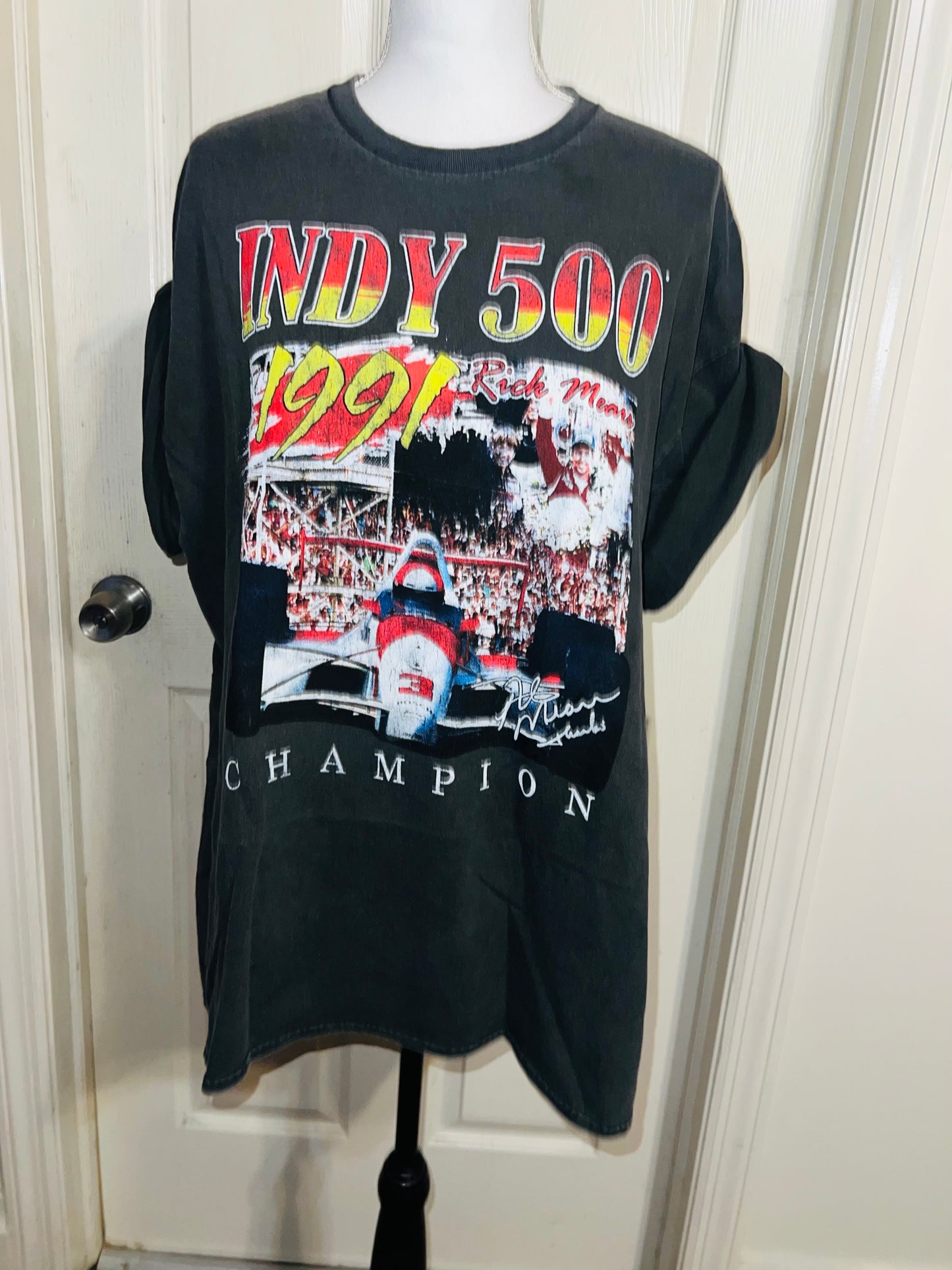 Indy 500 Oversized Distressed Tee