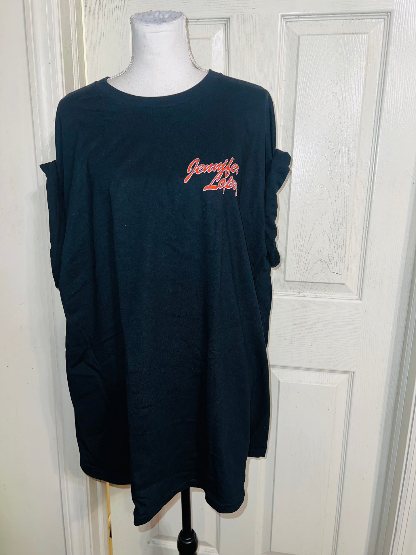 Jennifer Lopez Double Sided Vintage Style Distressed Tee