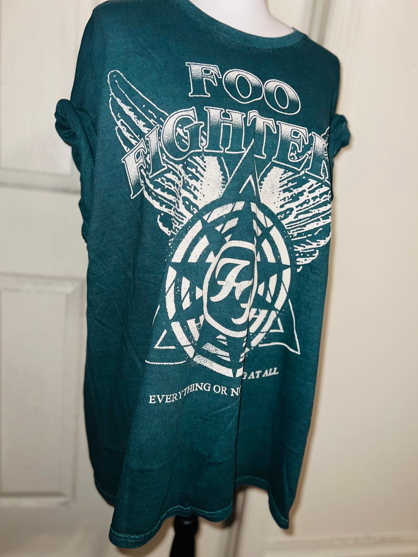 Foo Fighters Oversized Distressed Tee