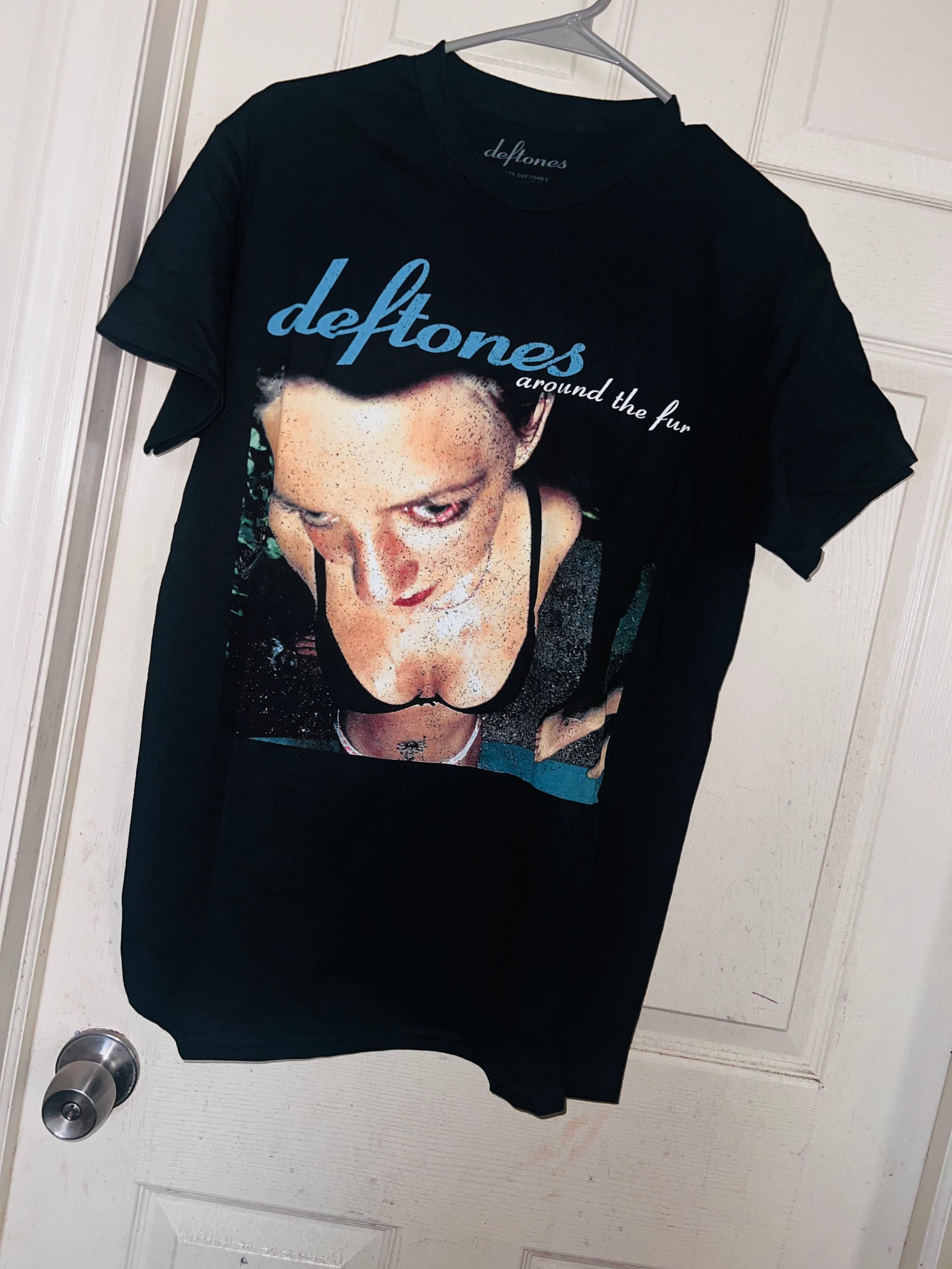 Deftones Around the Fur Oversized Distressed Tee – Distressed Out