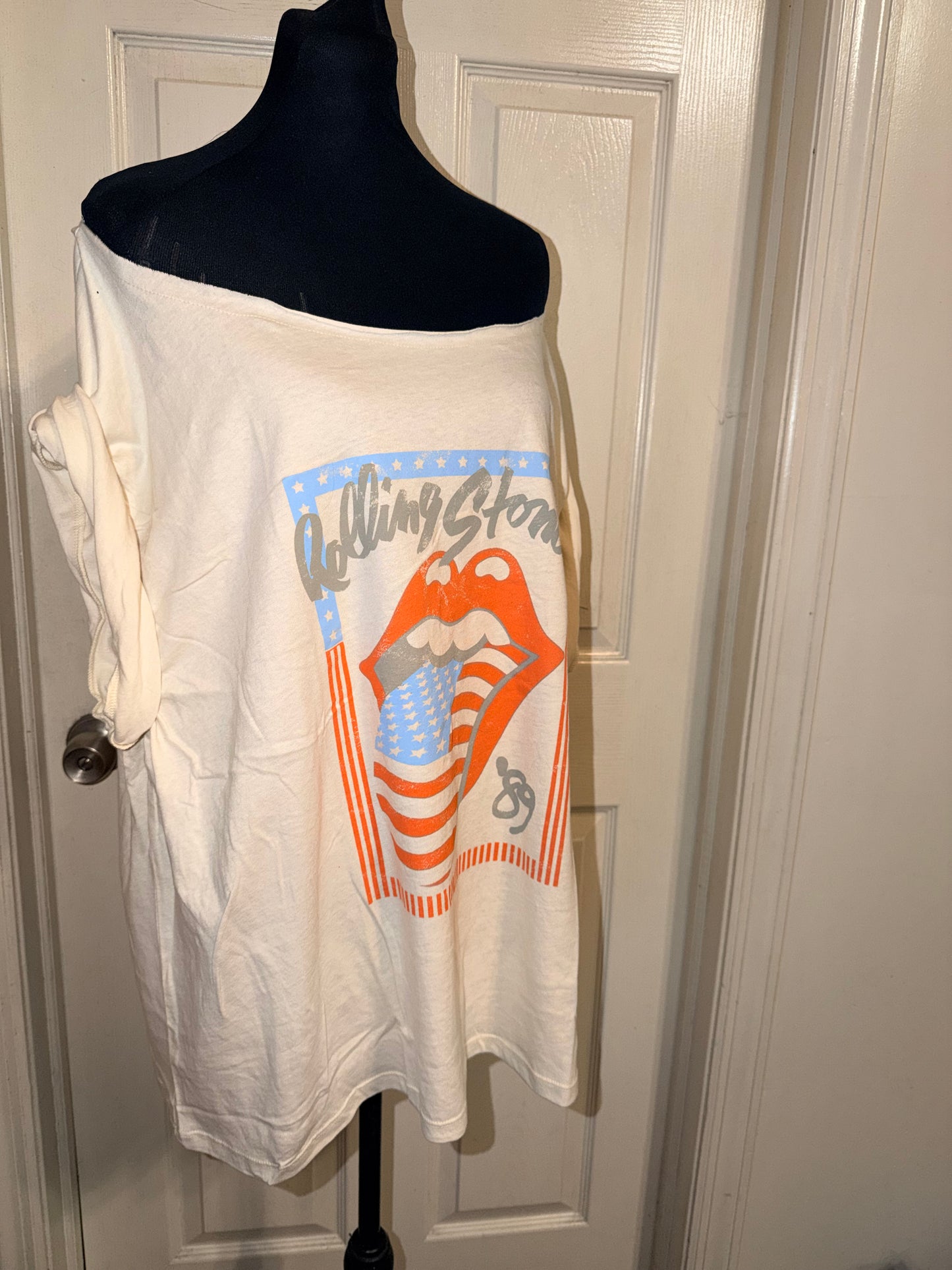The Rolling Stones OFTS Oversized Distressed Tee