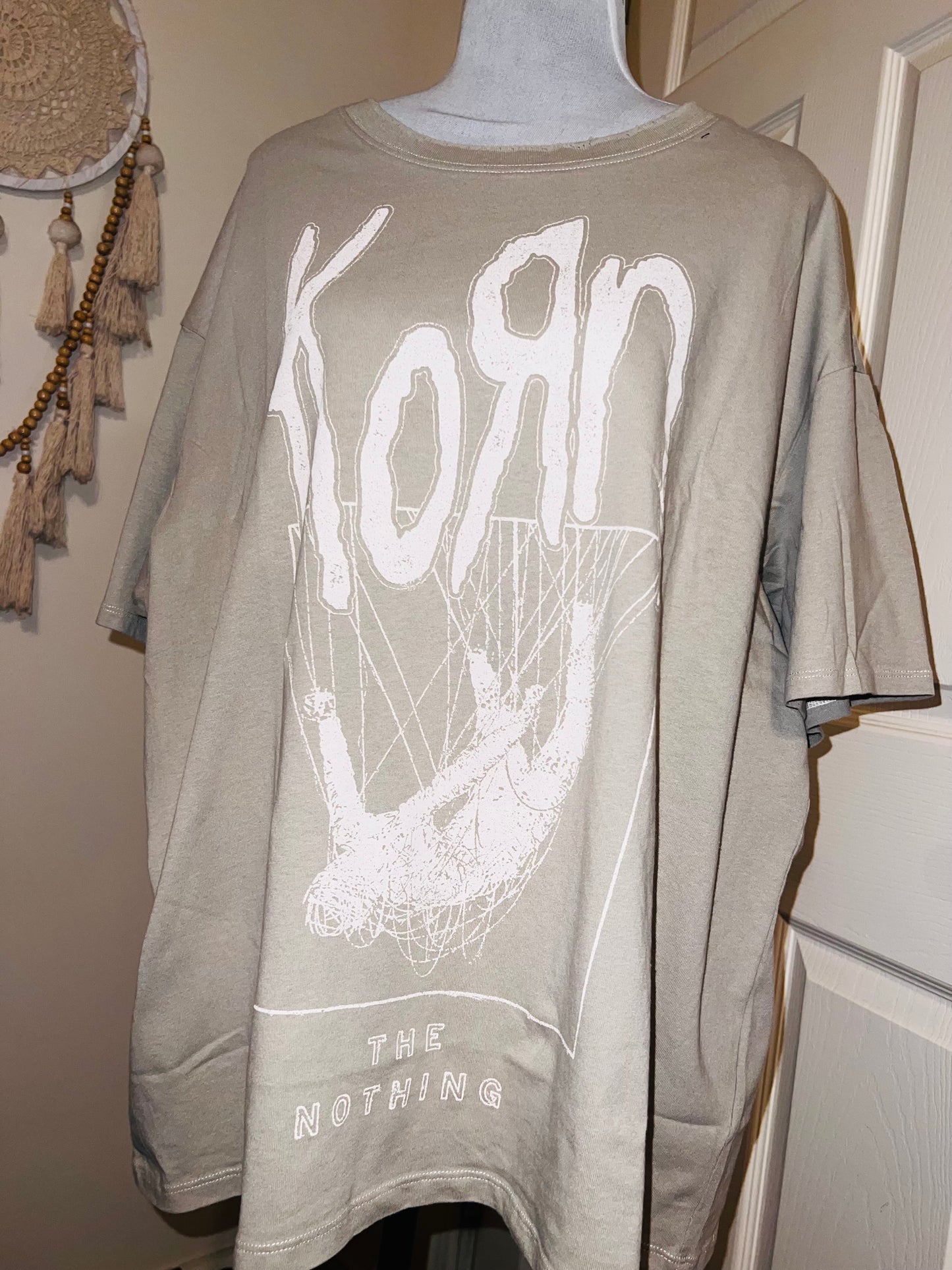 Korn Oversized Distressed Tee