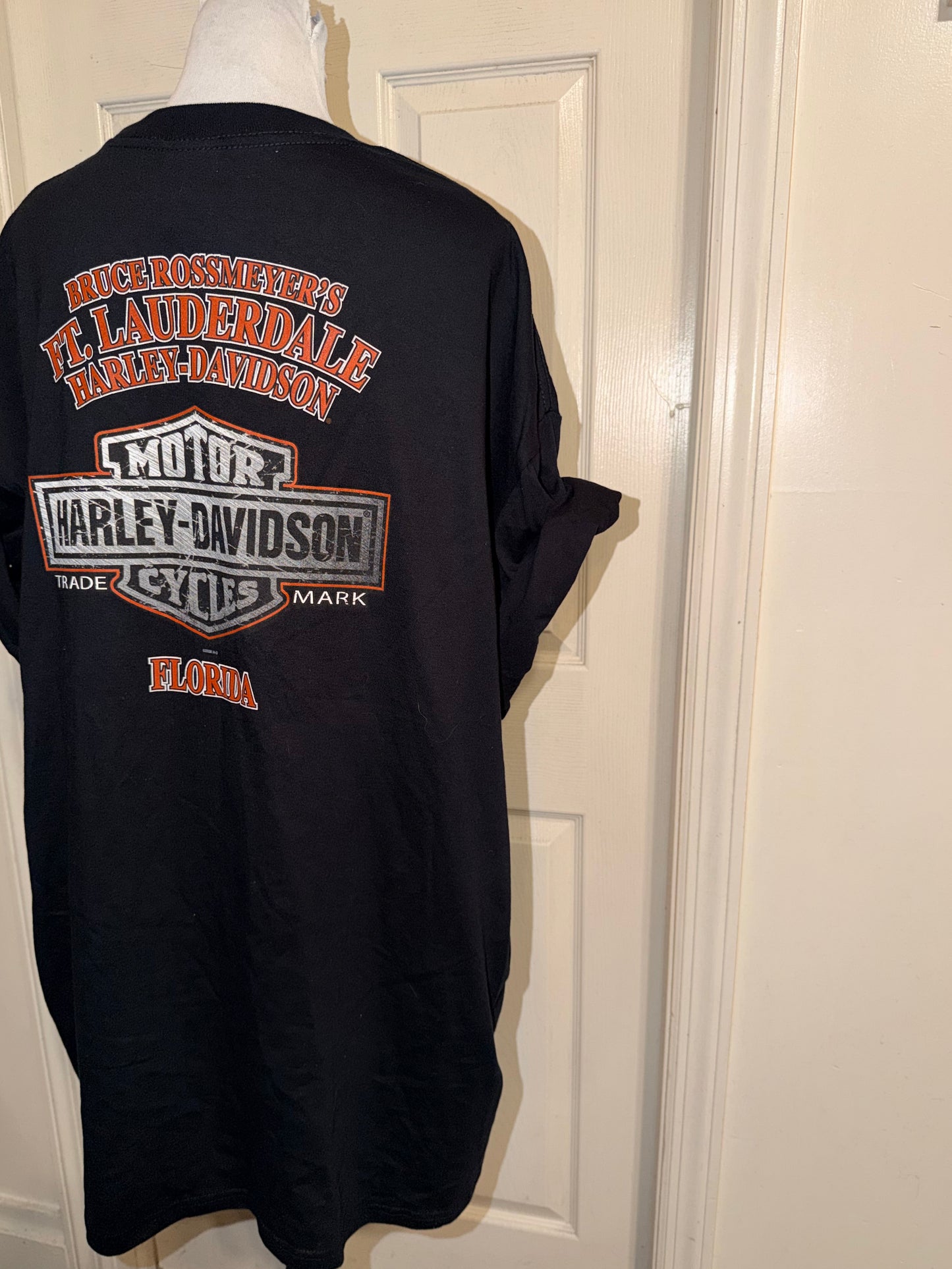 Harley Davidson Vintage Double Sided Oversized Tee