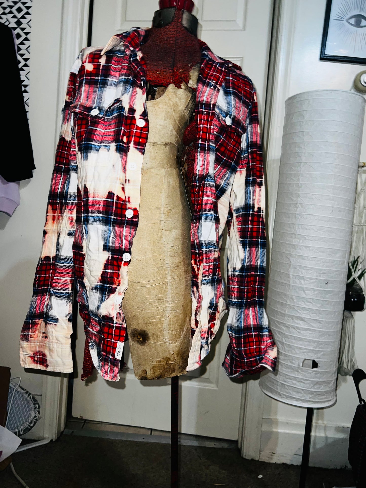 Bleached Oversized Flannel