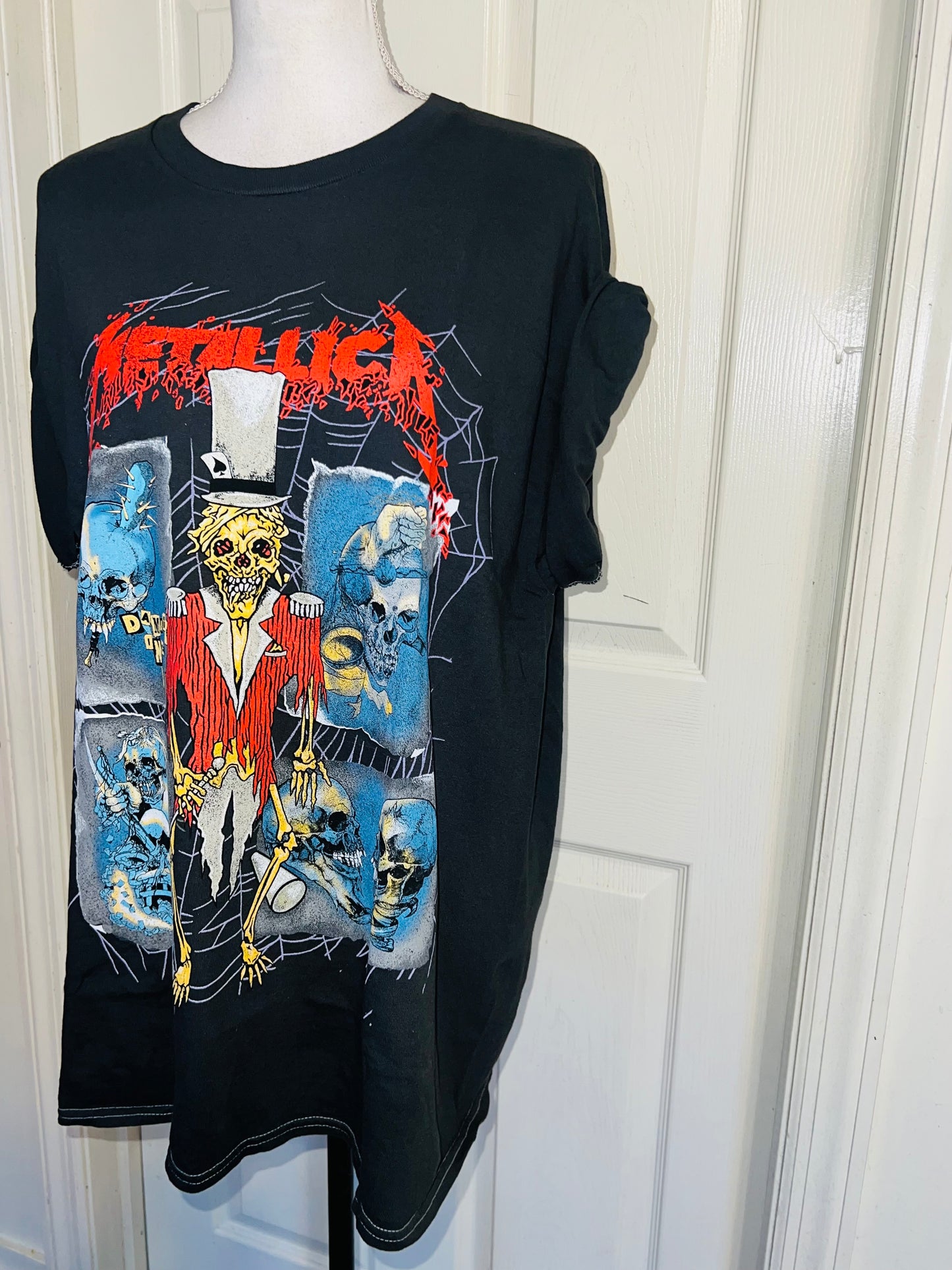 Metallica Double Sided Oversized Distressed Tee