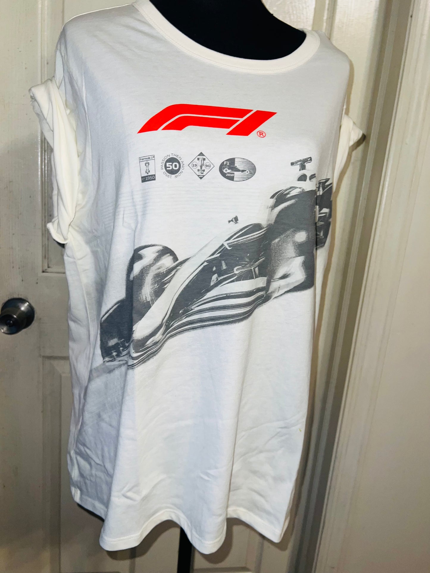 Formula 1 Oversized Distressed Tee