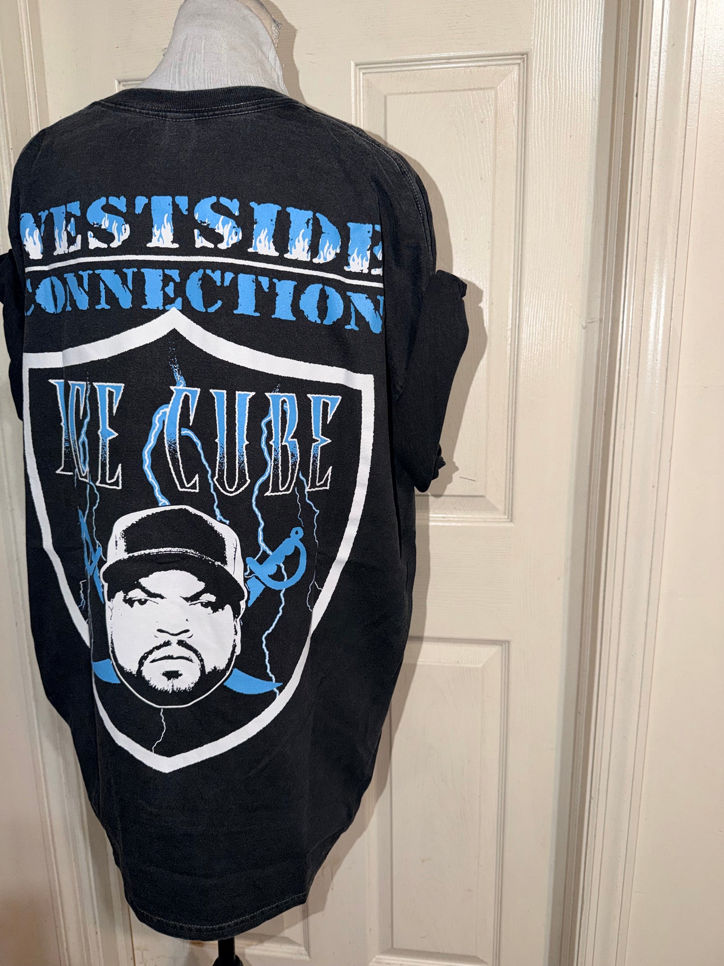 Ice Cube Double Sided Oversized Distressed Tee