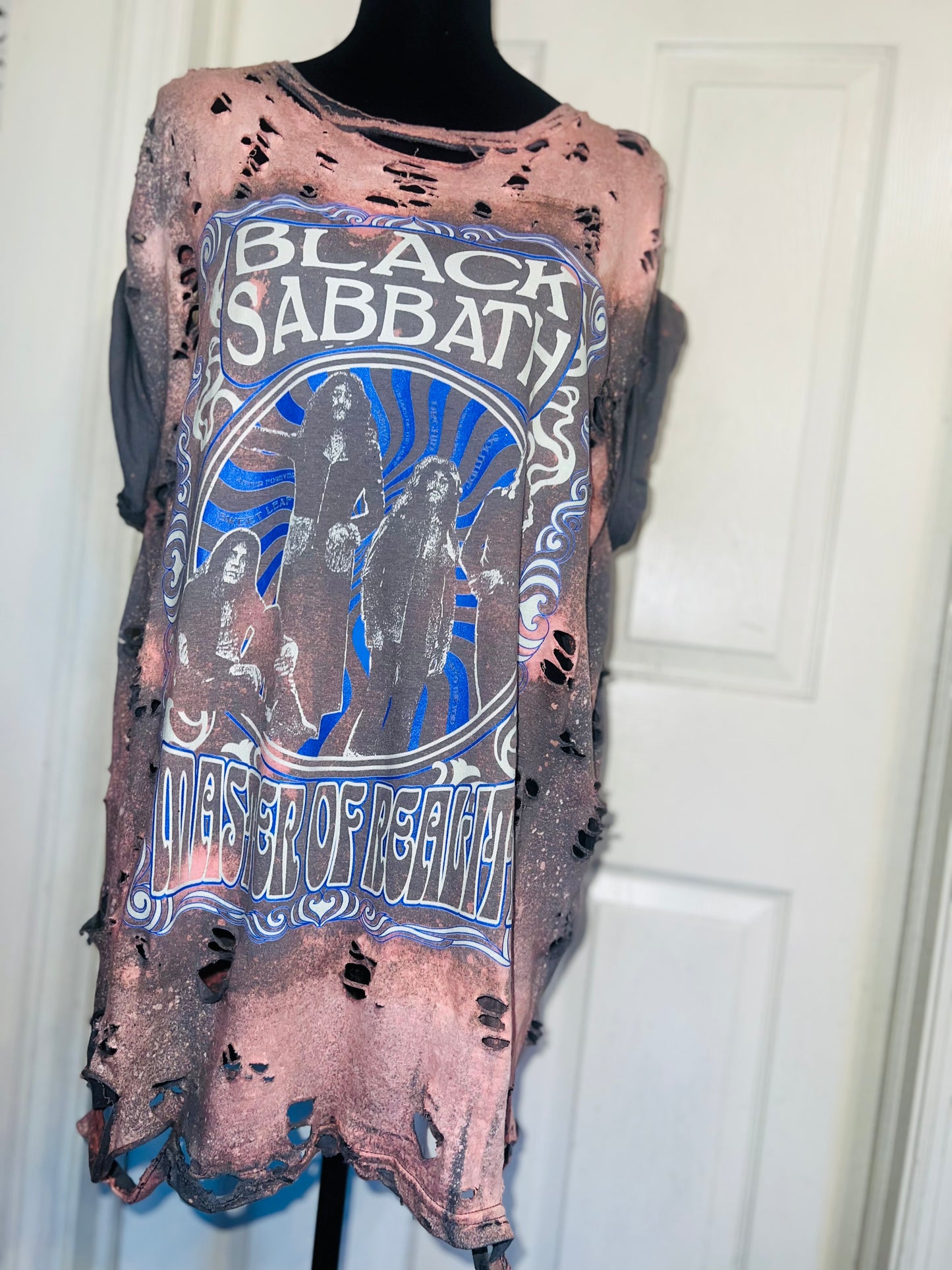 Black Sabbath Oversized Distressed Tee