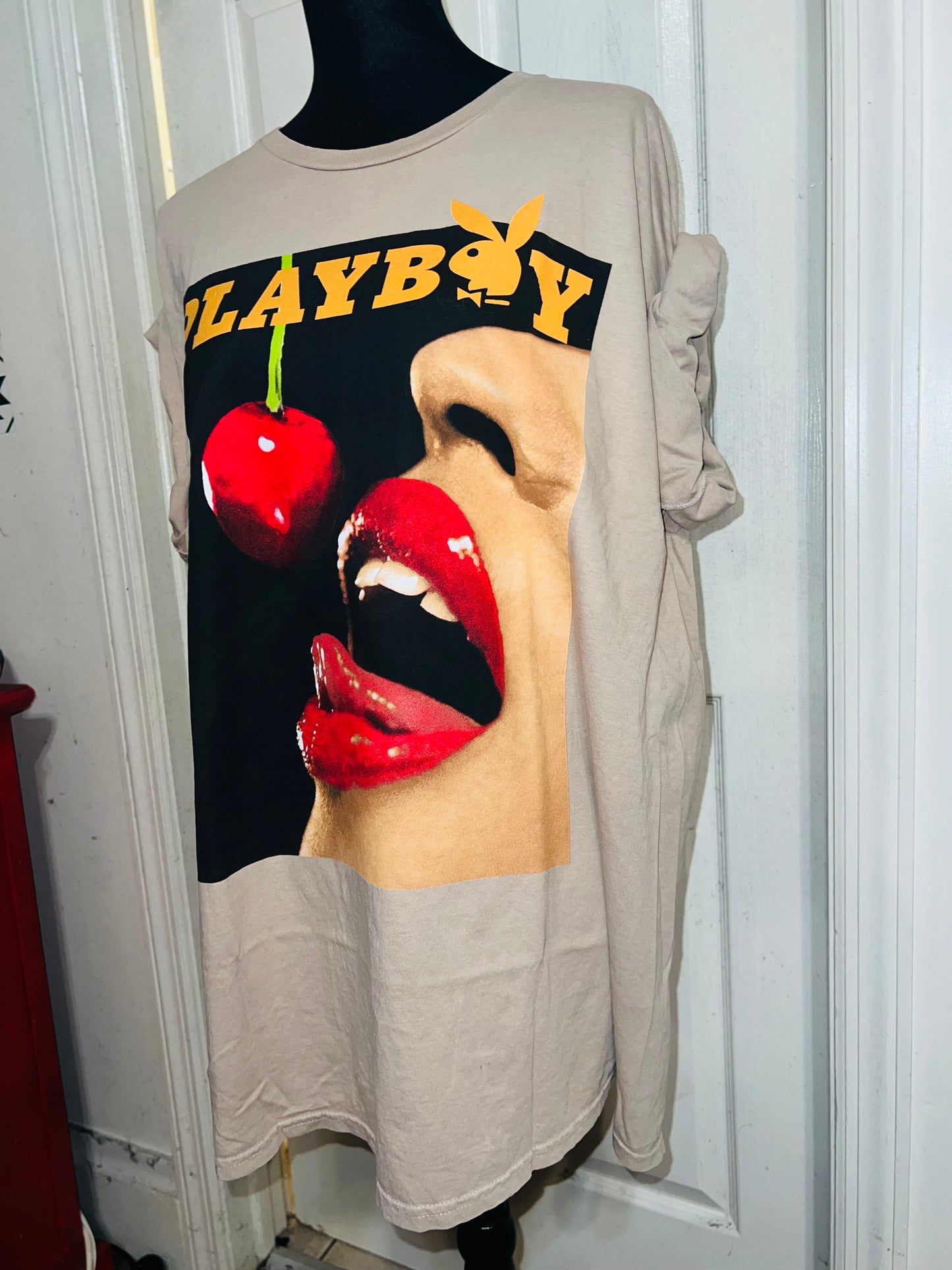 Playboy Vintage Cover Oversized Distressed Tee