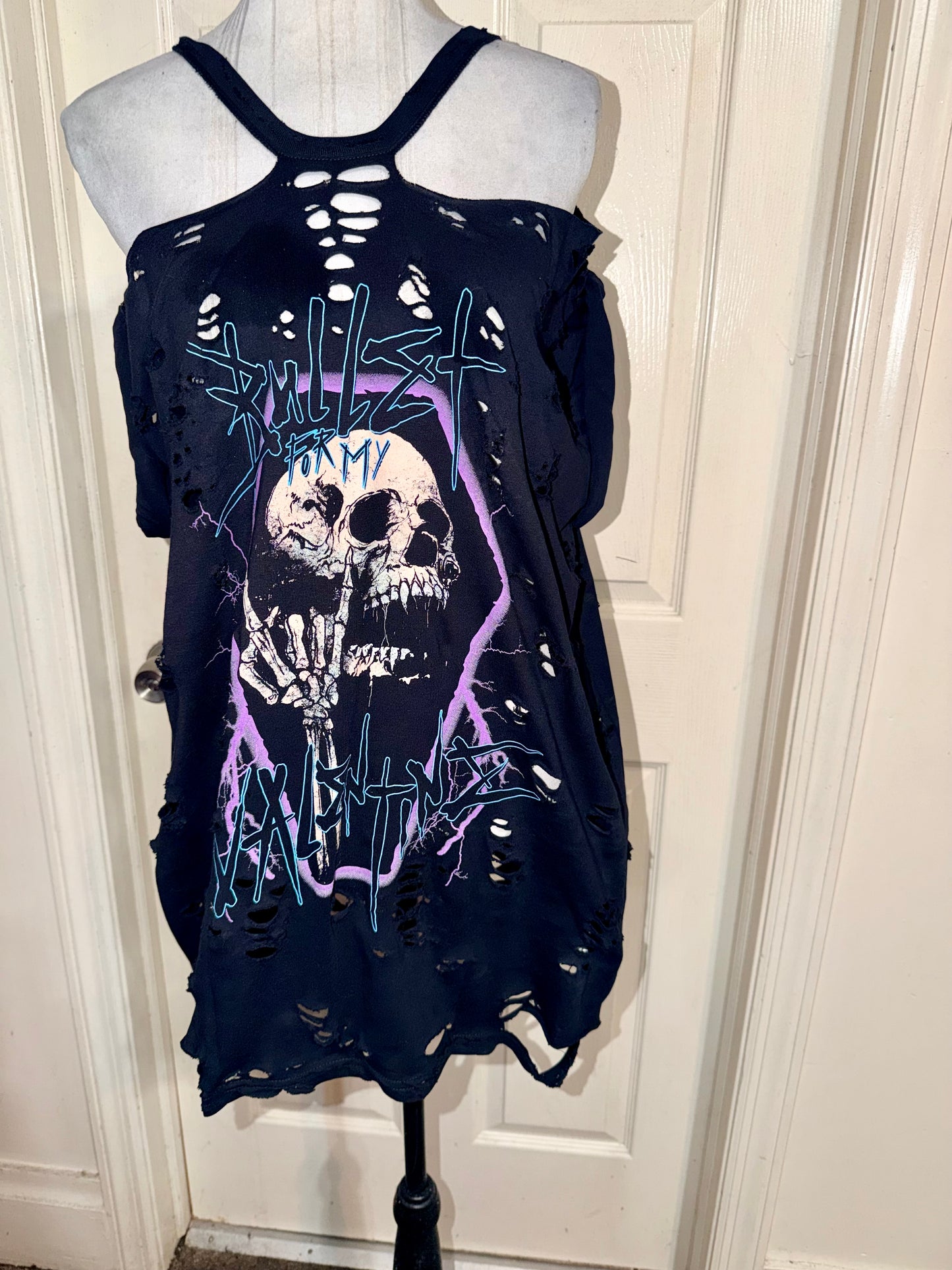 Bullet for my Valentine Oversized Distressed Tee