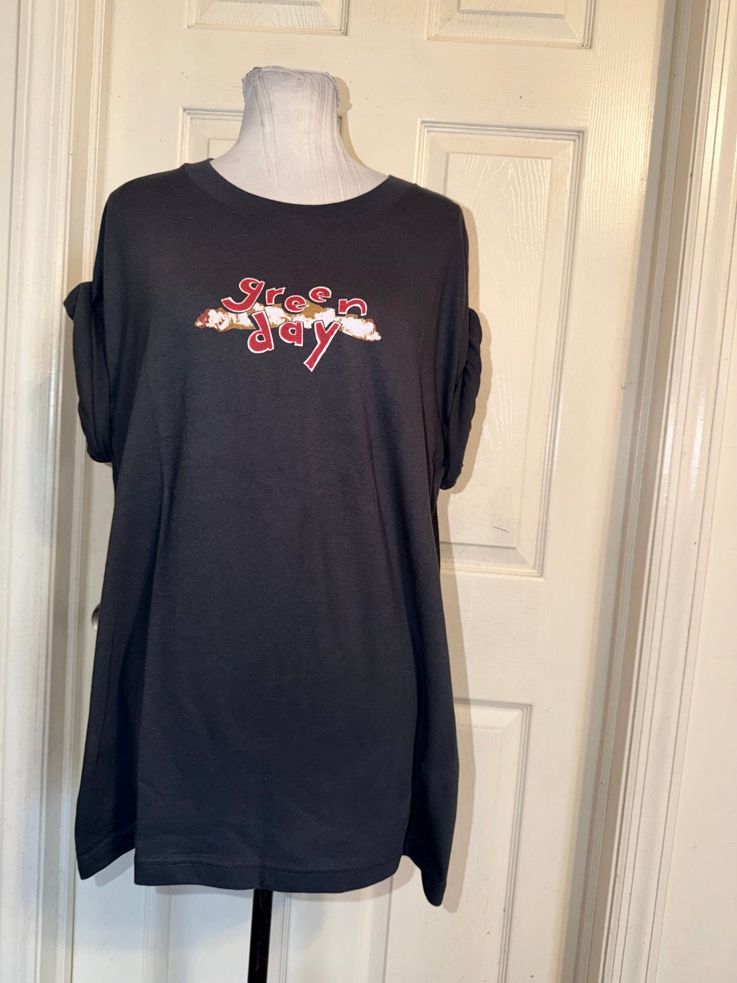 Green Day Double Sided Oversized Tee