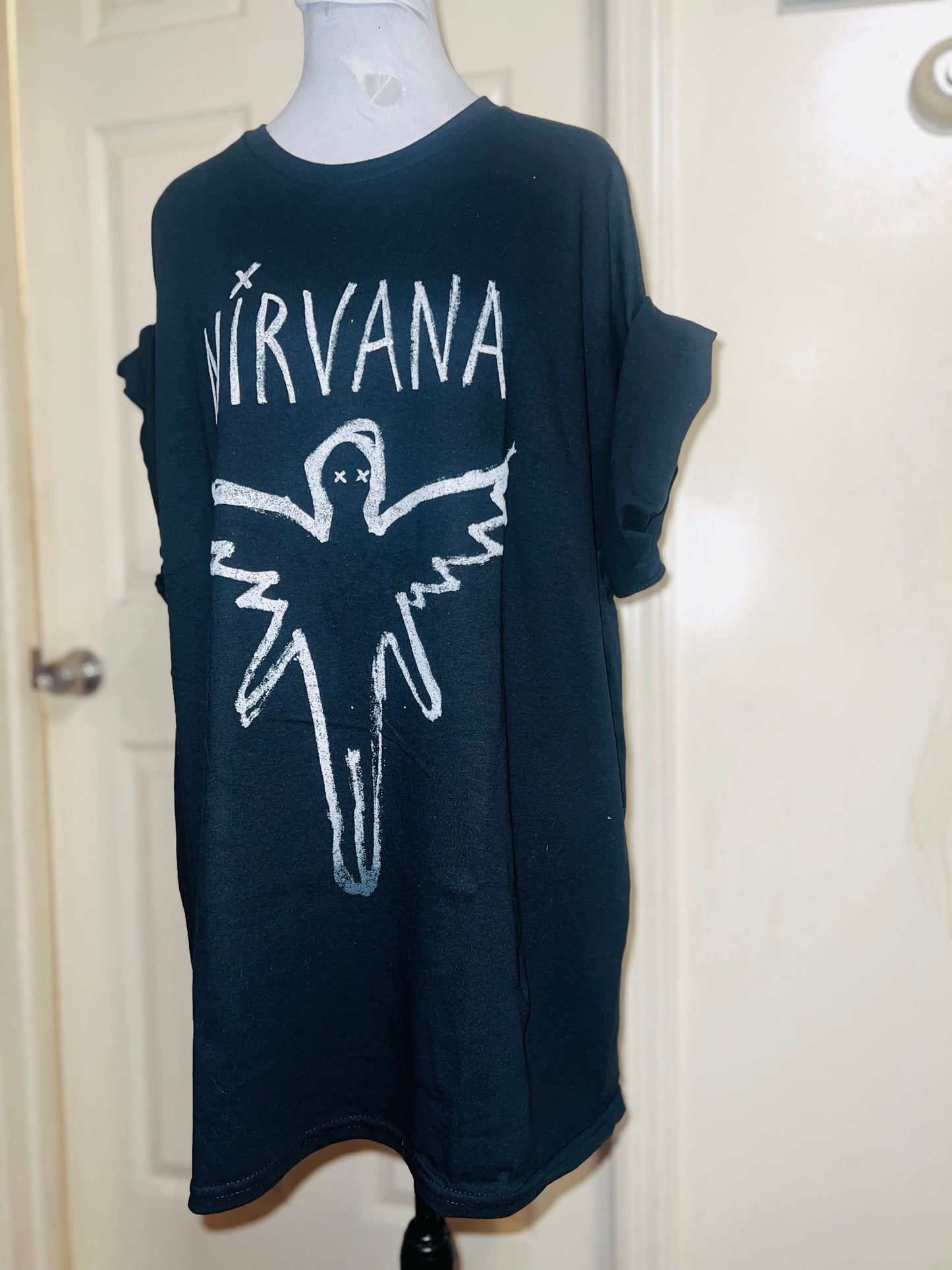 Nirvana Oversized Distressed Tee