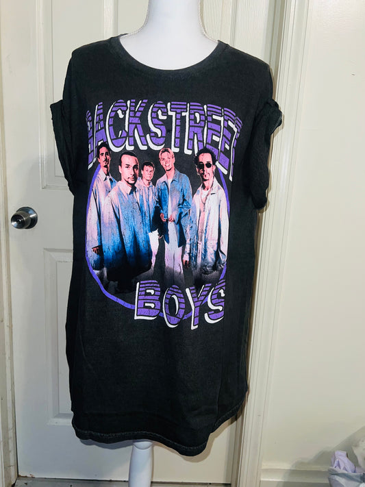 Backstreet Boys Oversized Distressed Tee