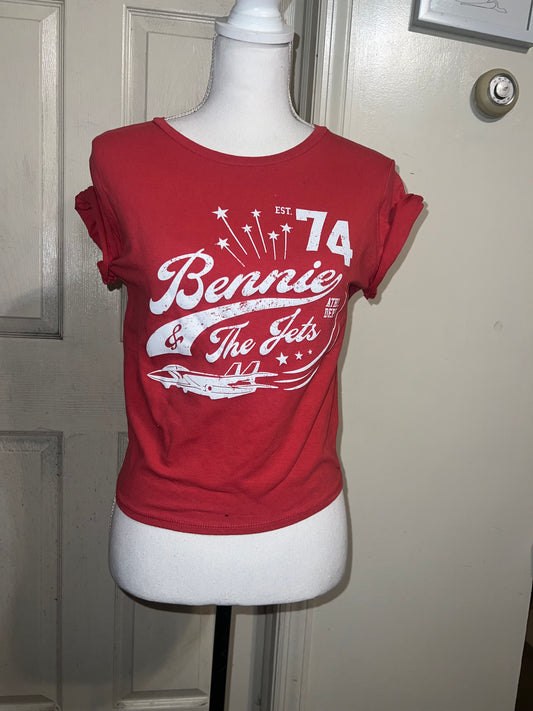 Elton John Distressed Baby Tee
