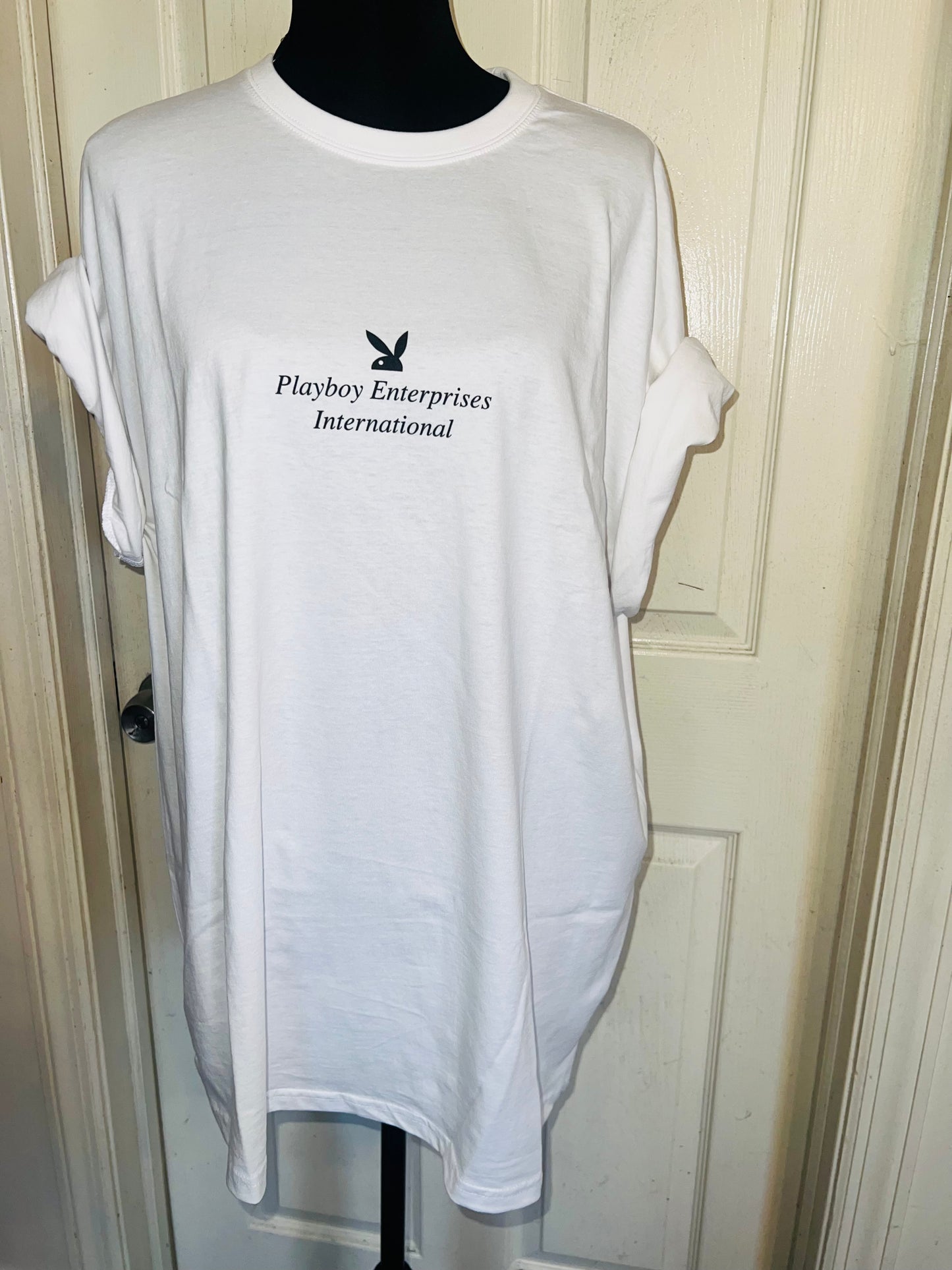 Playboy Double Sided Oversized Distressed Tee