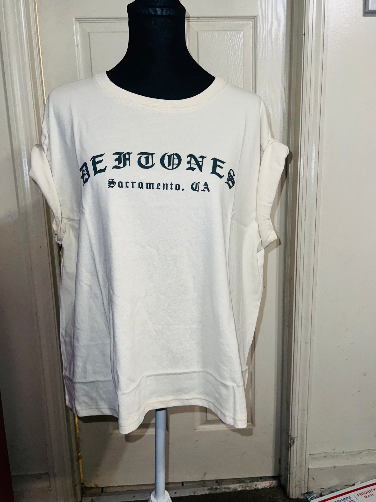 Deftones Oversized Distressed Tee