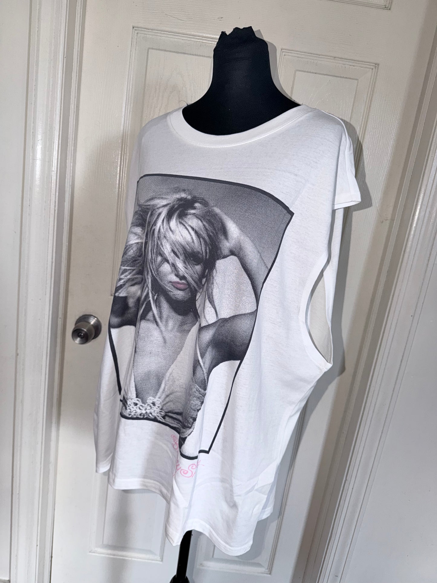 Britney Spears Oversized Distressed Tank